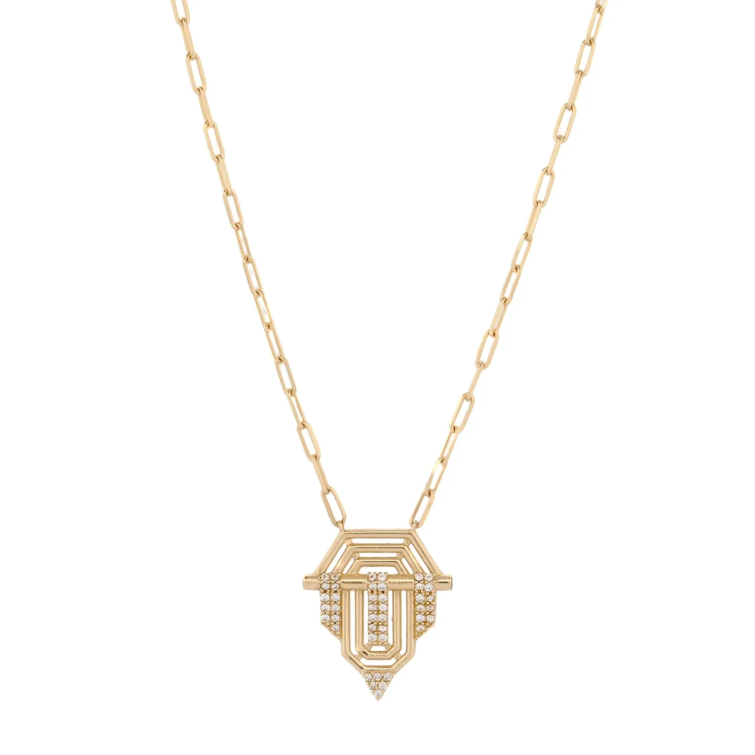 Princess Radiance Gold Medallion Necklace