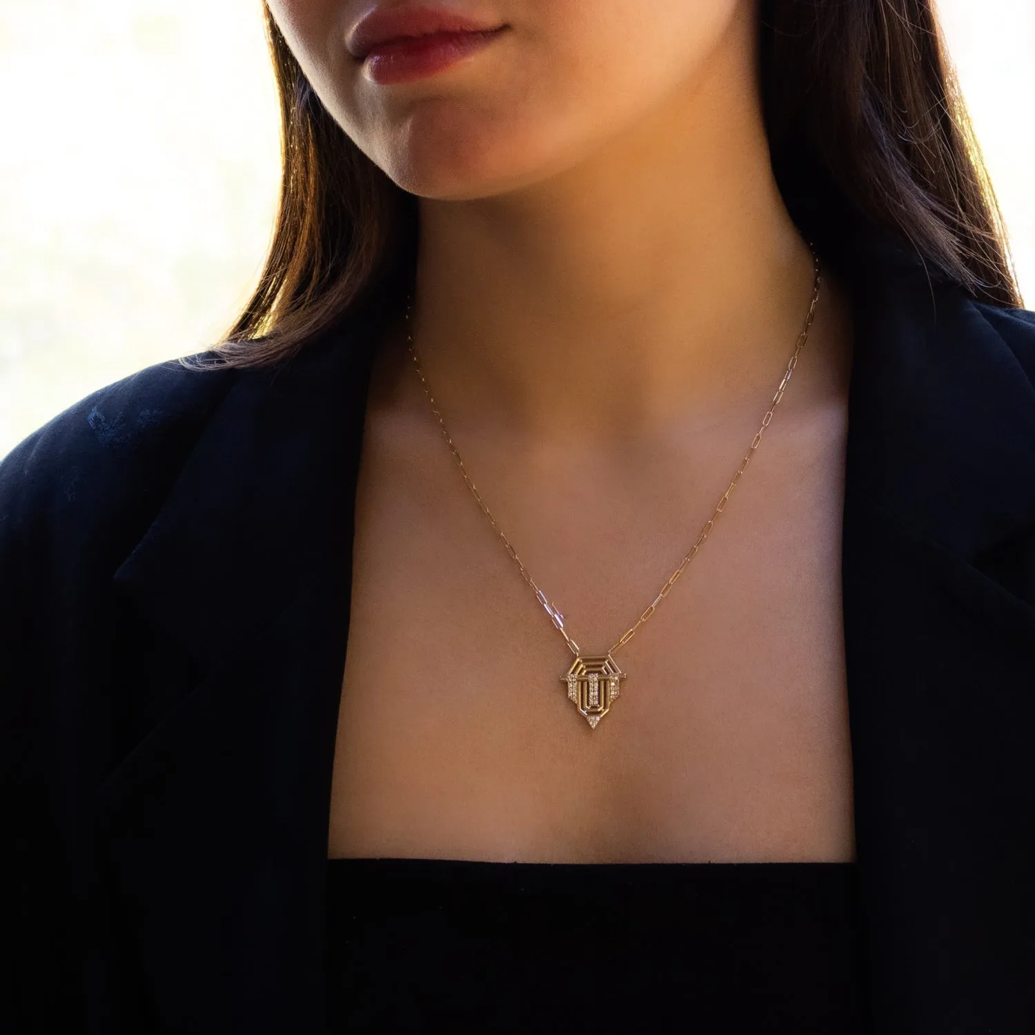 Princess Radiance Gold Medallion Necklace