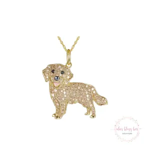 Puppy Kisses - Golden Retriever Necklace