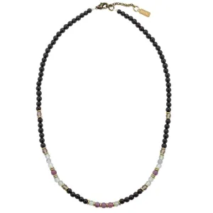 "Protection" Black Tourmaline and Fluorite Delicate Gemstone Necklace