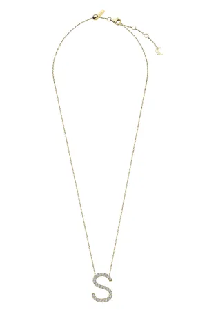 "S" PAVE NECKLACE