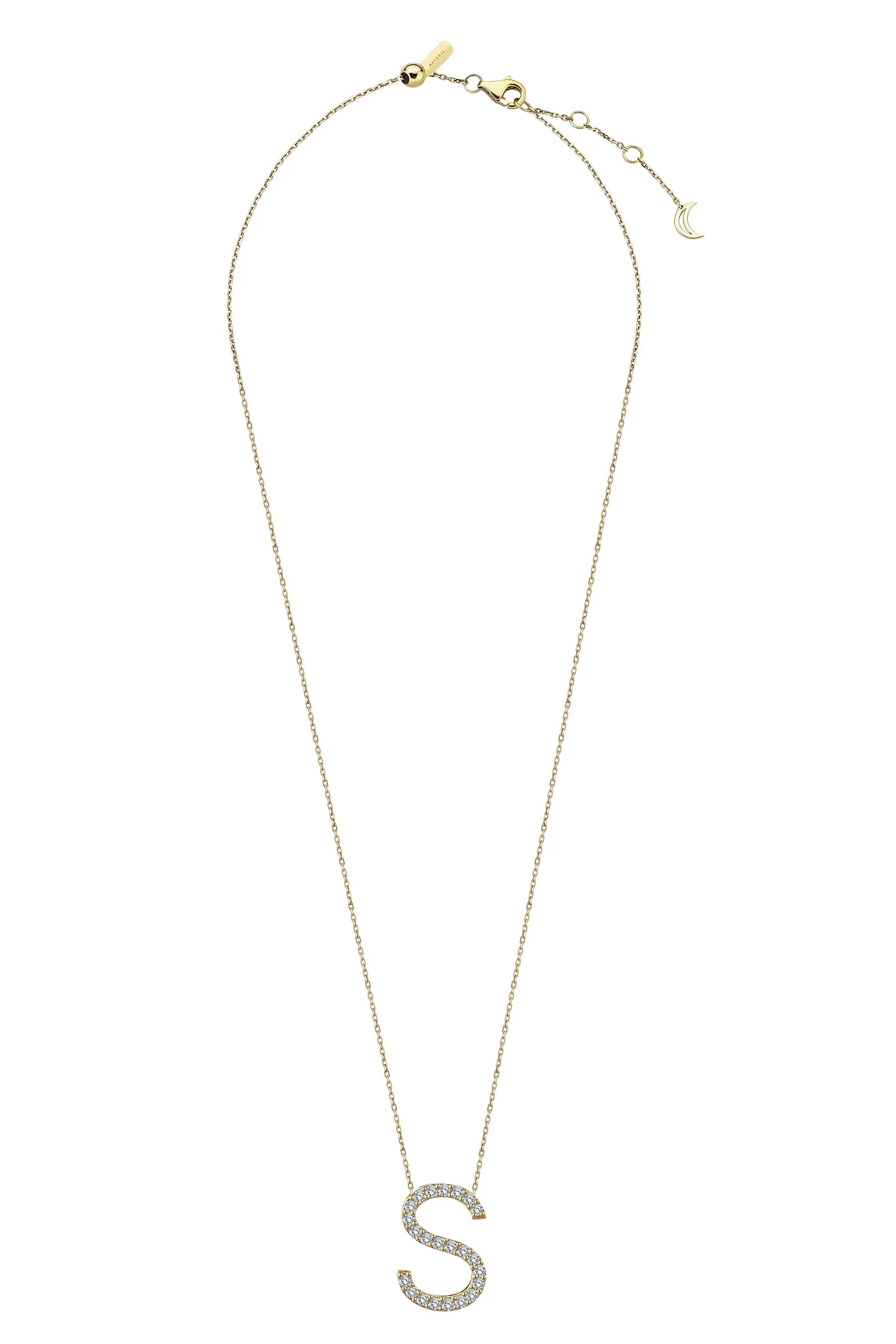 "S" PAVE NECKLACE
