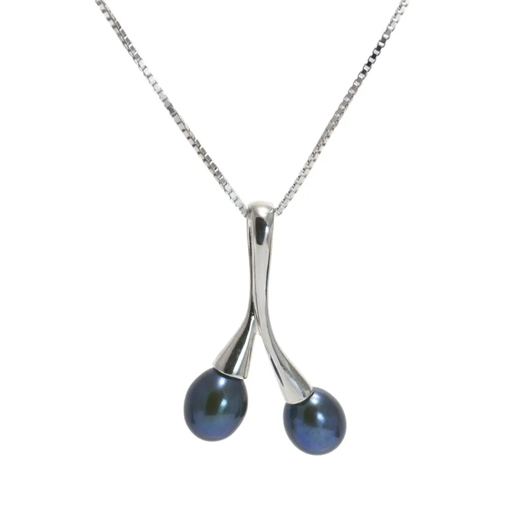 "Toi et Moi" Fresh Water Cultured Pearl Pendant