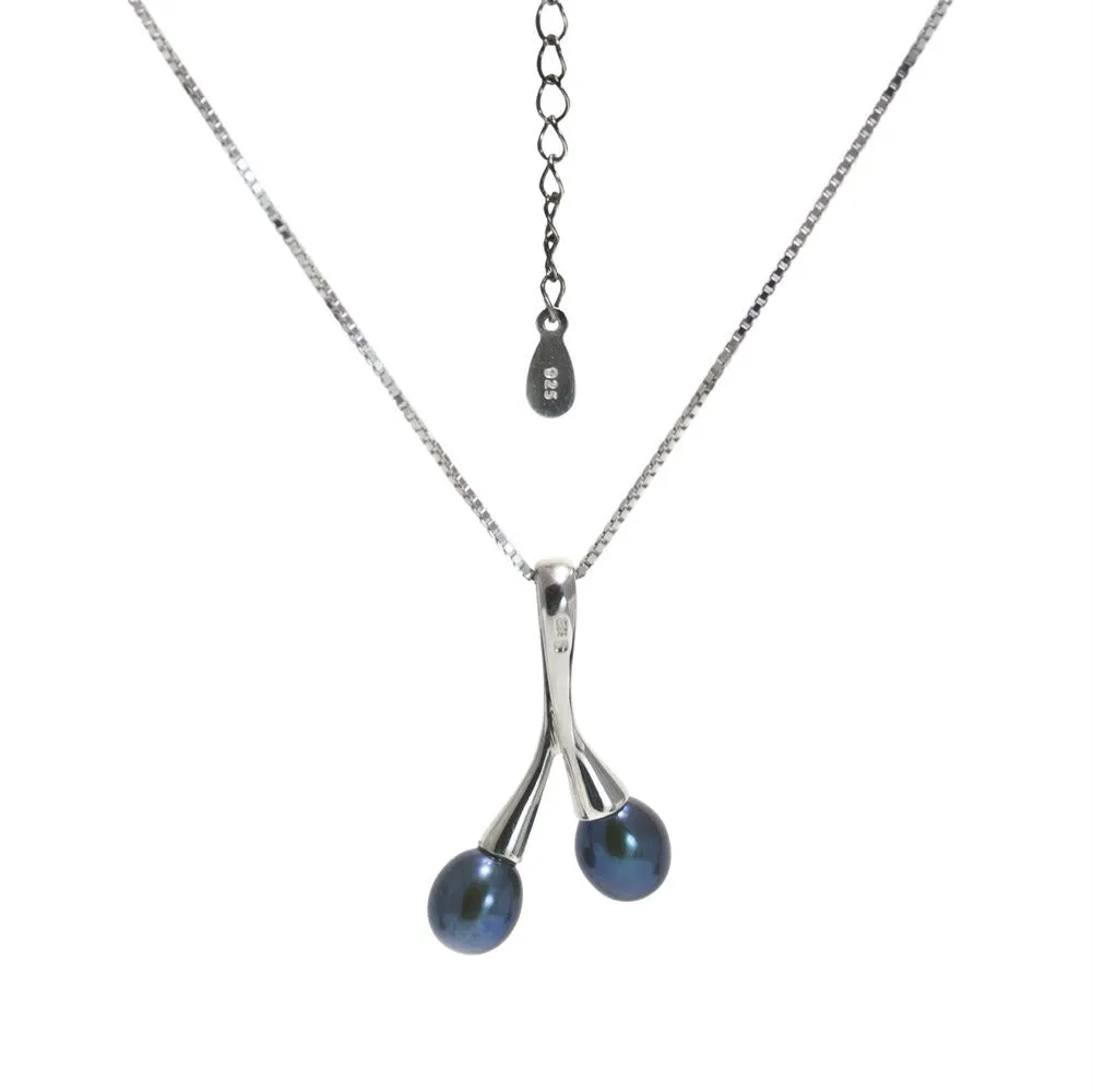 "Toi et Moi" Fresh Water Cultured Pearl Pendant