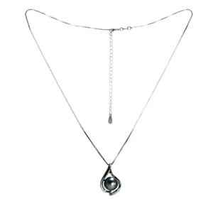 "Wave" Fresh Water Cultured Pearl Pendant
