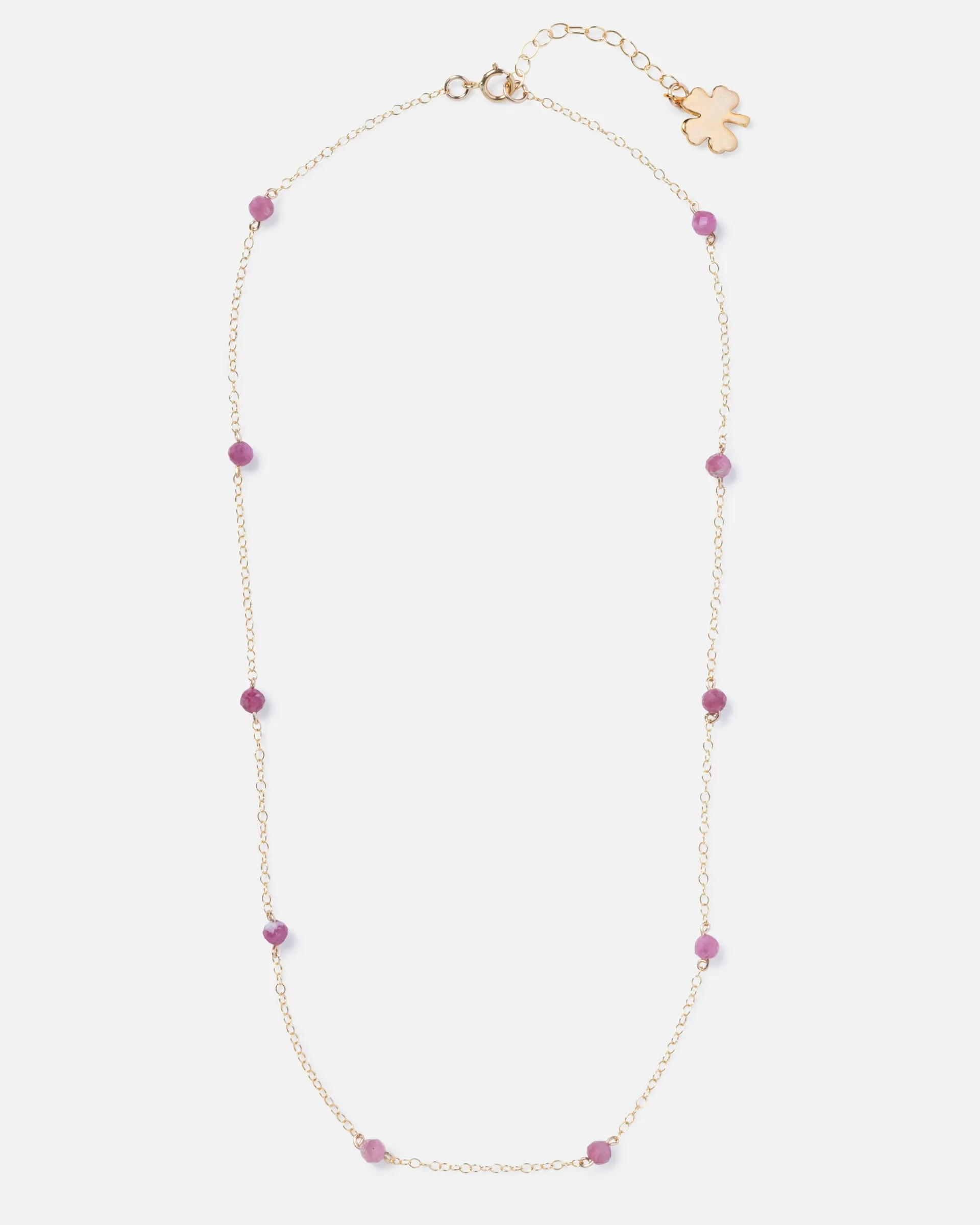 RHODONITE KATHY 14K GOLD FILLED NECKLACE
