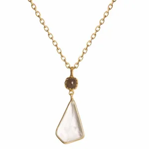 Rococo Tiered Asymmetric Teardrop Necklace