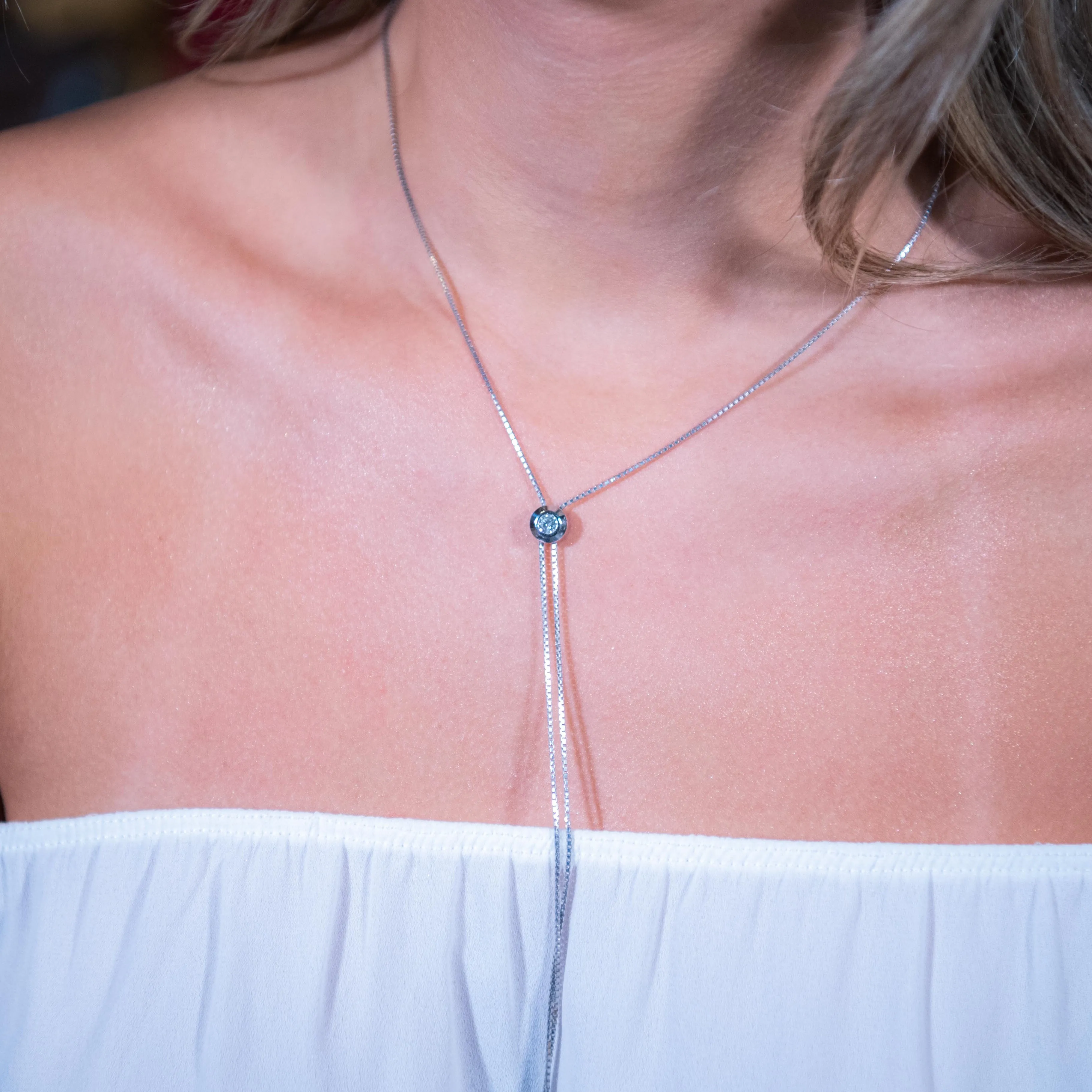 Rodeo Bezel Diamond Necklace
