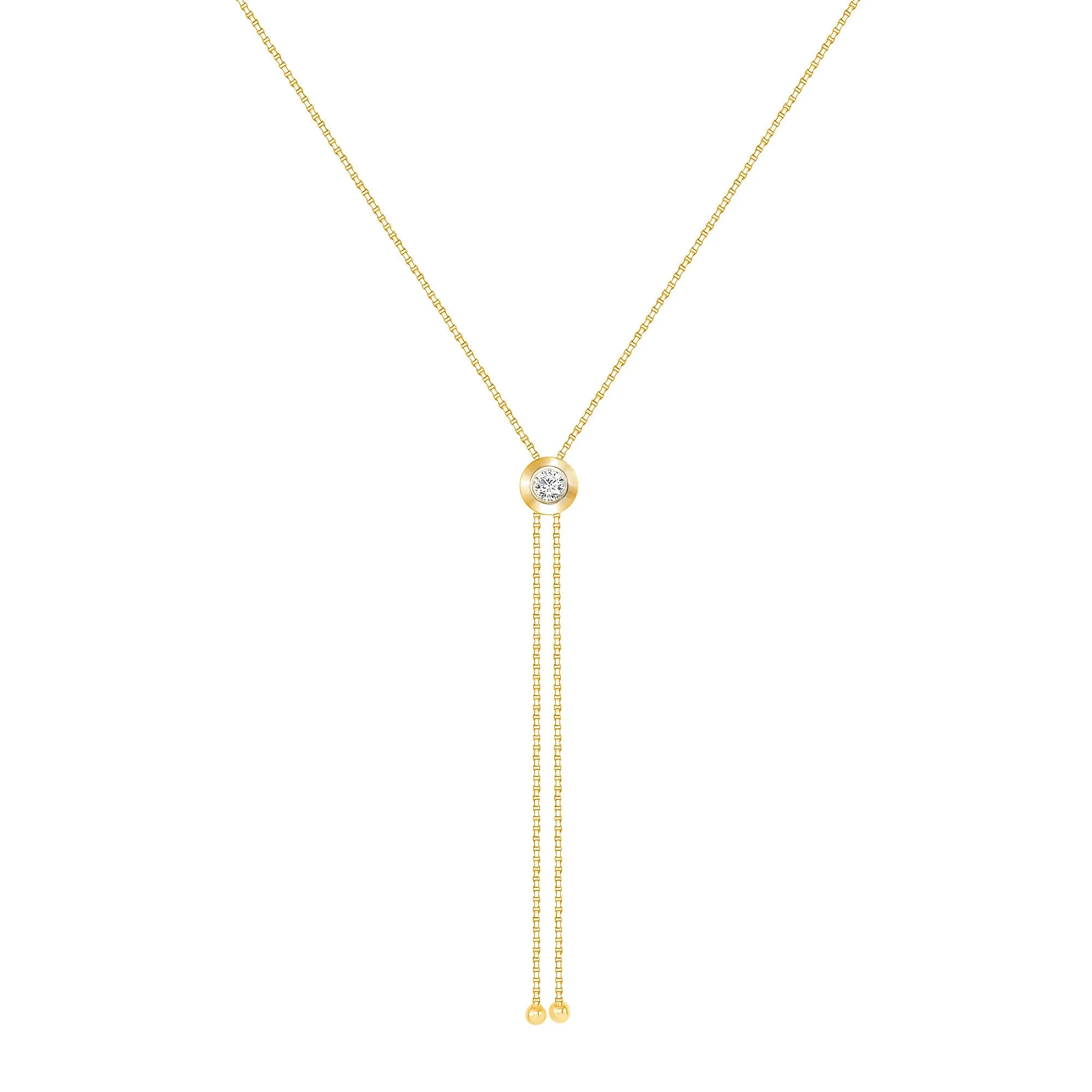 Rodeo Bezel Diamond Necklace
