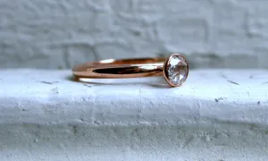Rose Cut Diamond Solitaire.