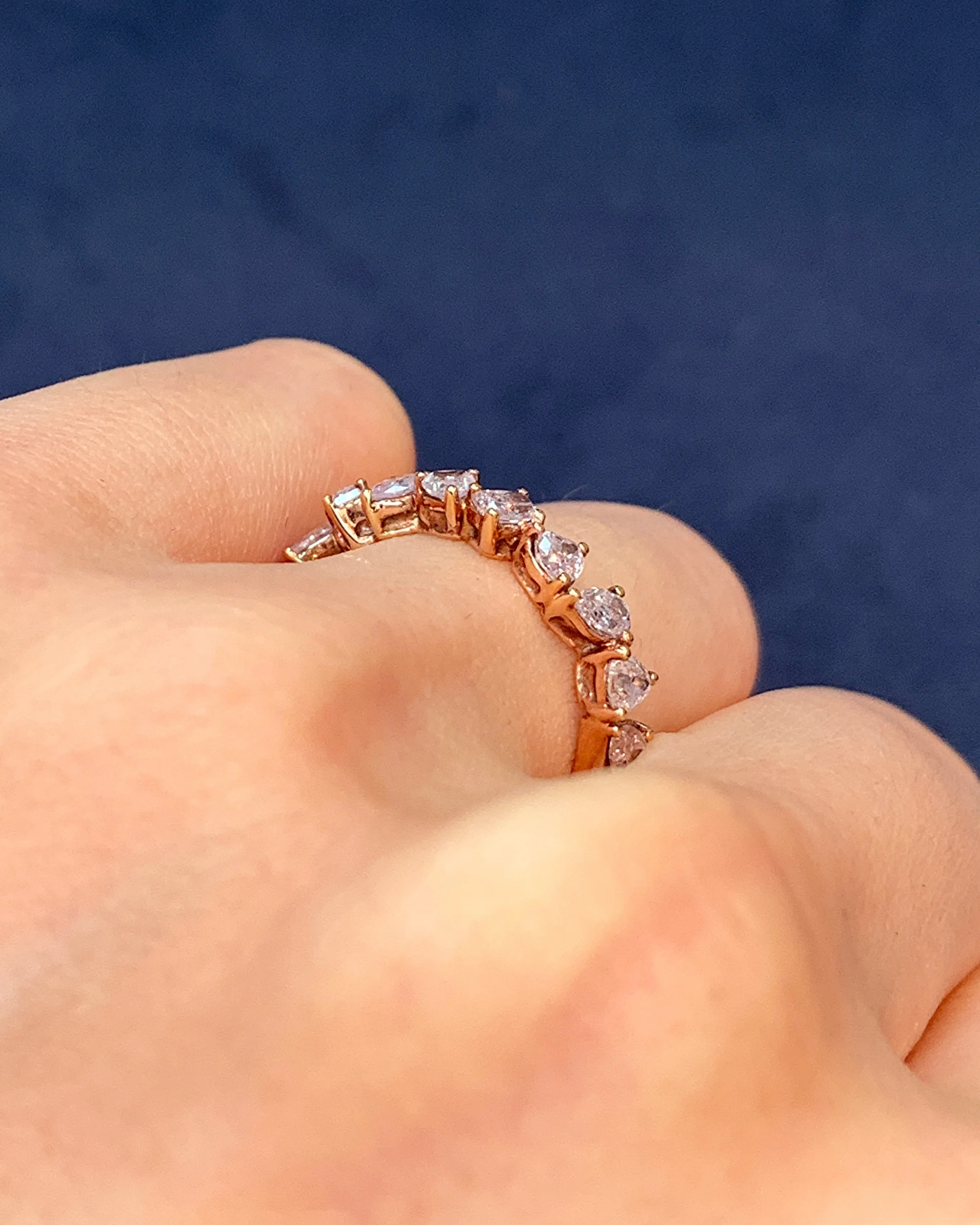 Rose Gold Pink Diamond Ring