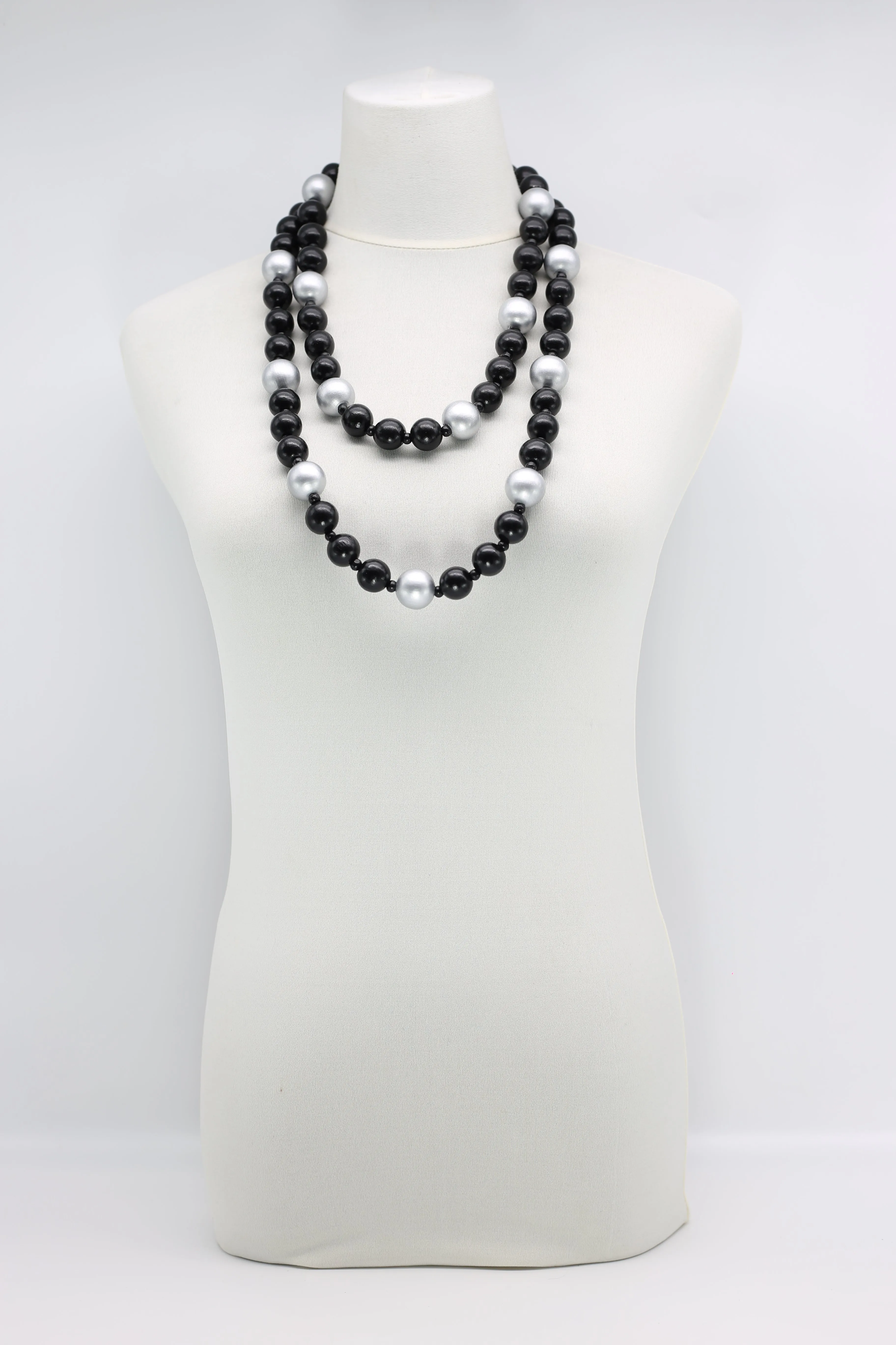 Round Beads Necklace - Duo