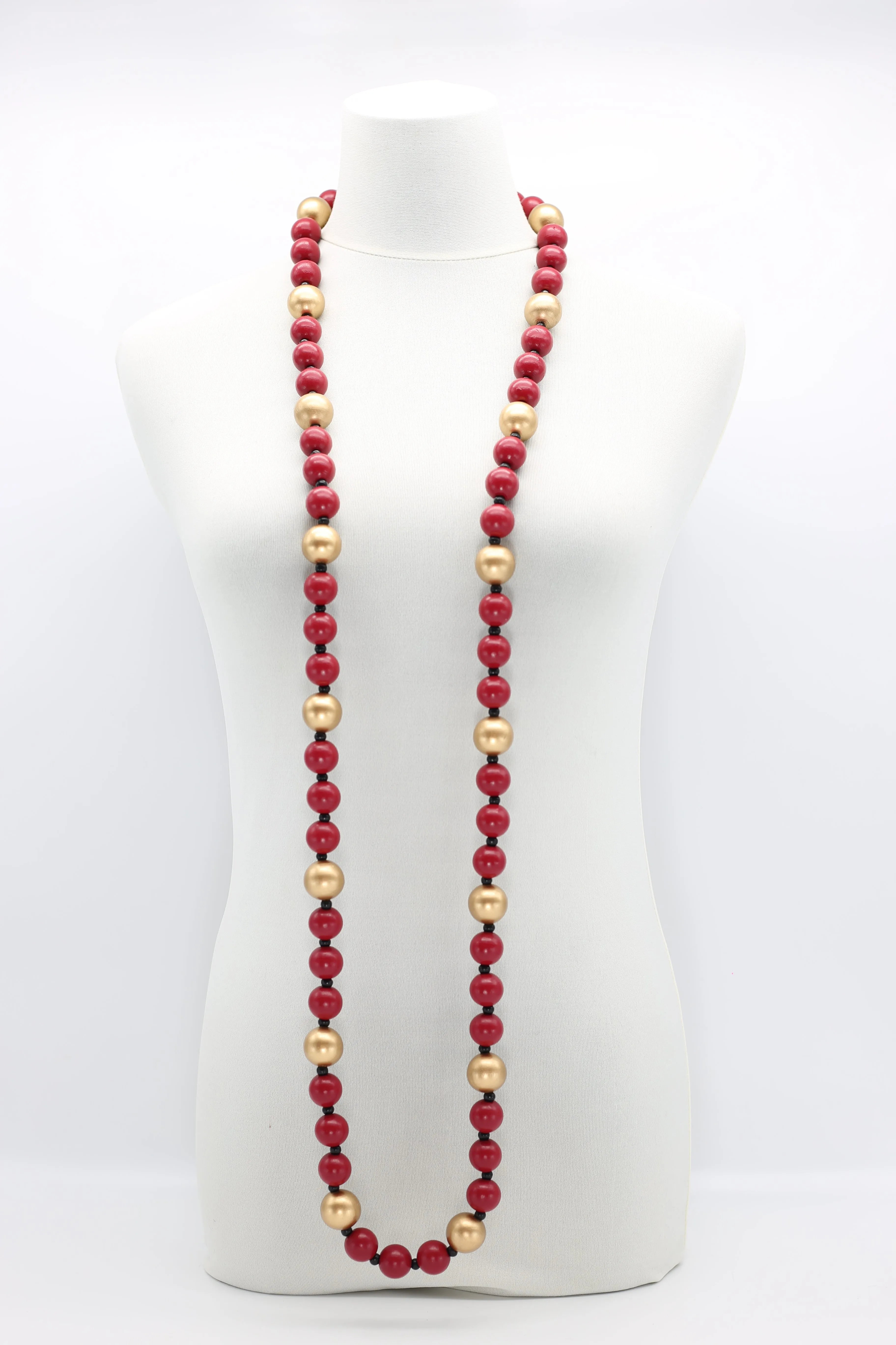Round Beads Necklace - Duo