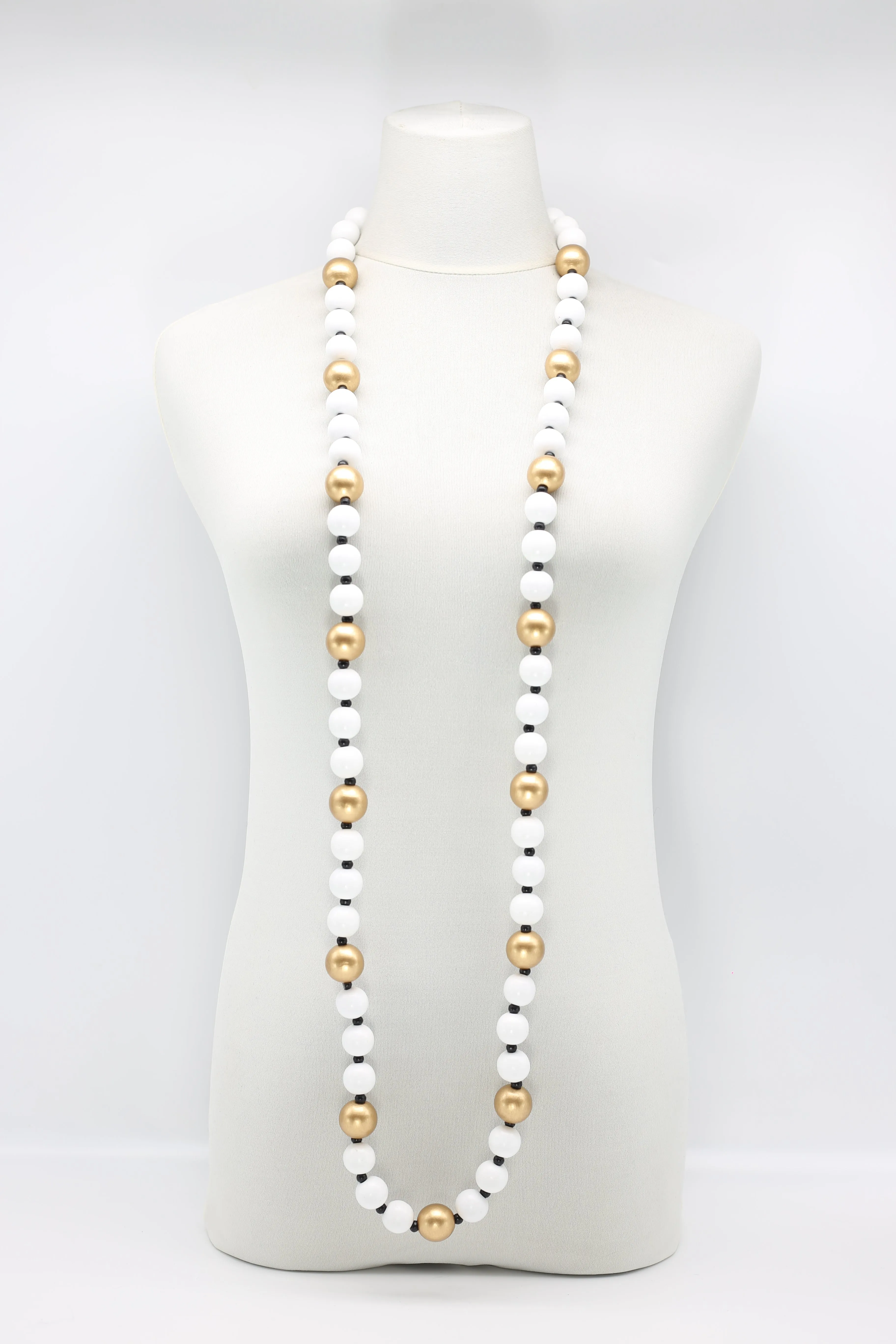 Round Beads Necklace - Duo