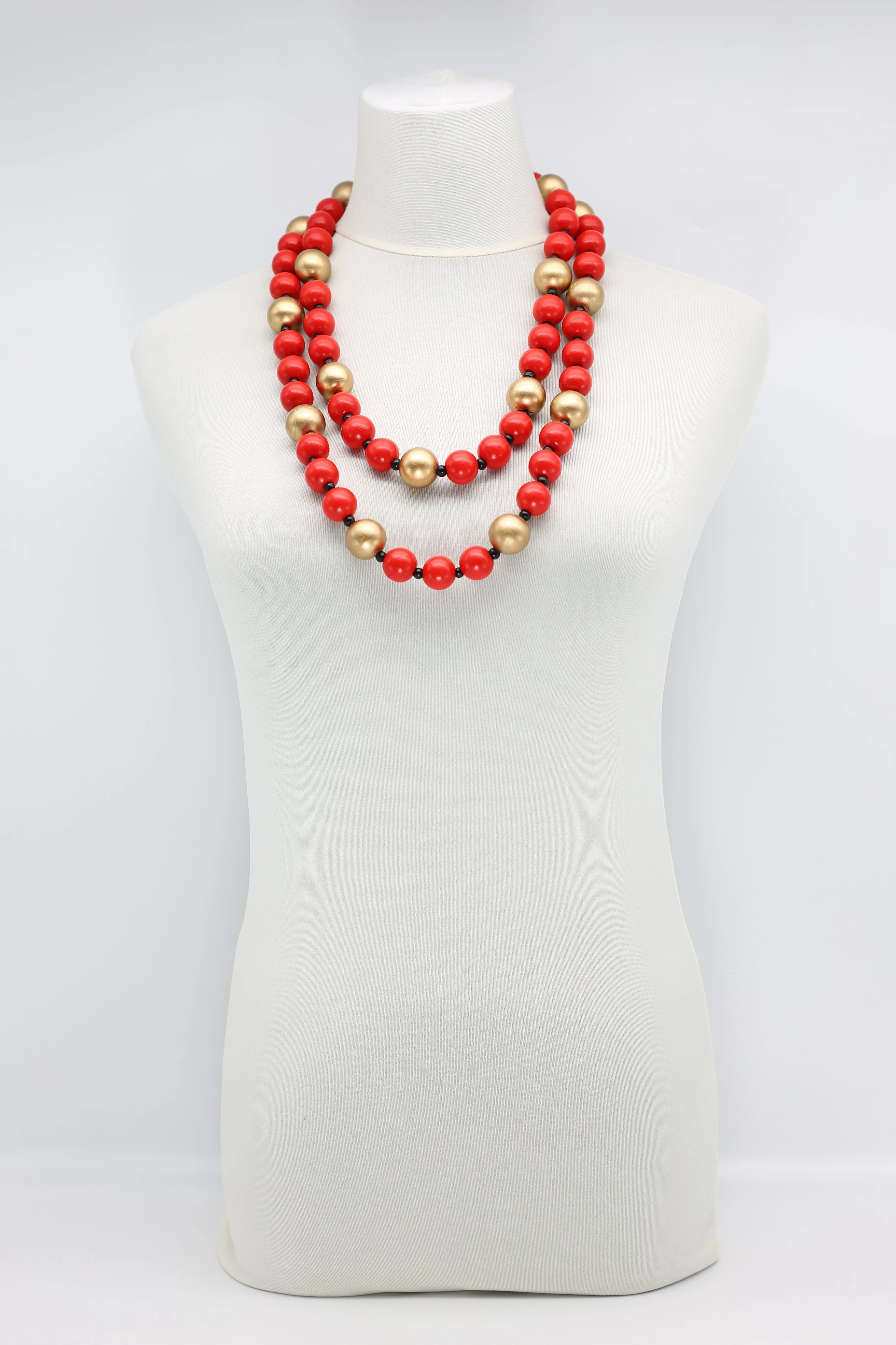 Round Beads Necklace - Duo
