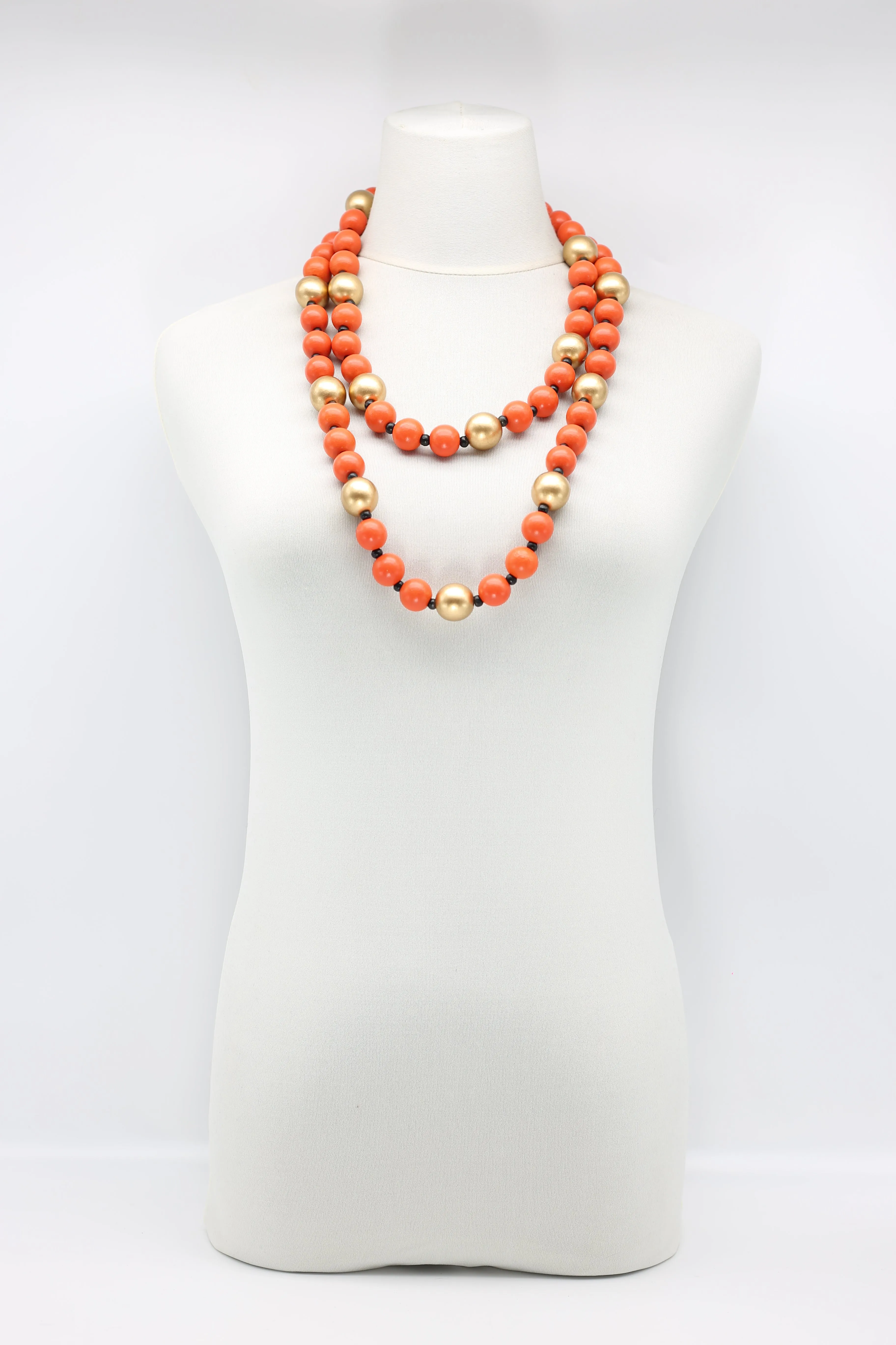 Round Beads Necklace - Duo