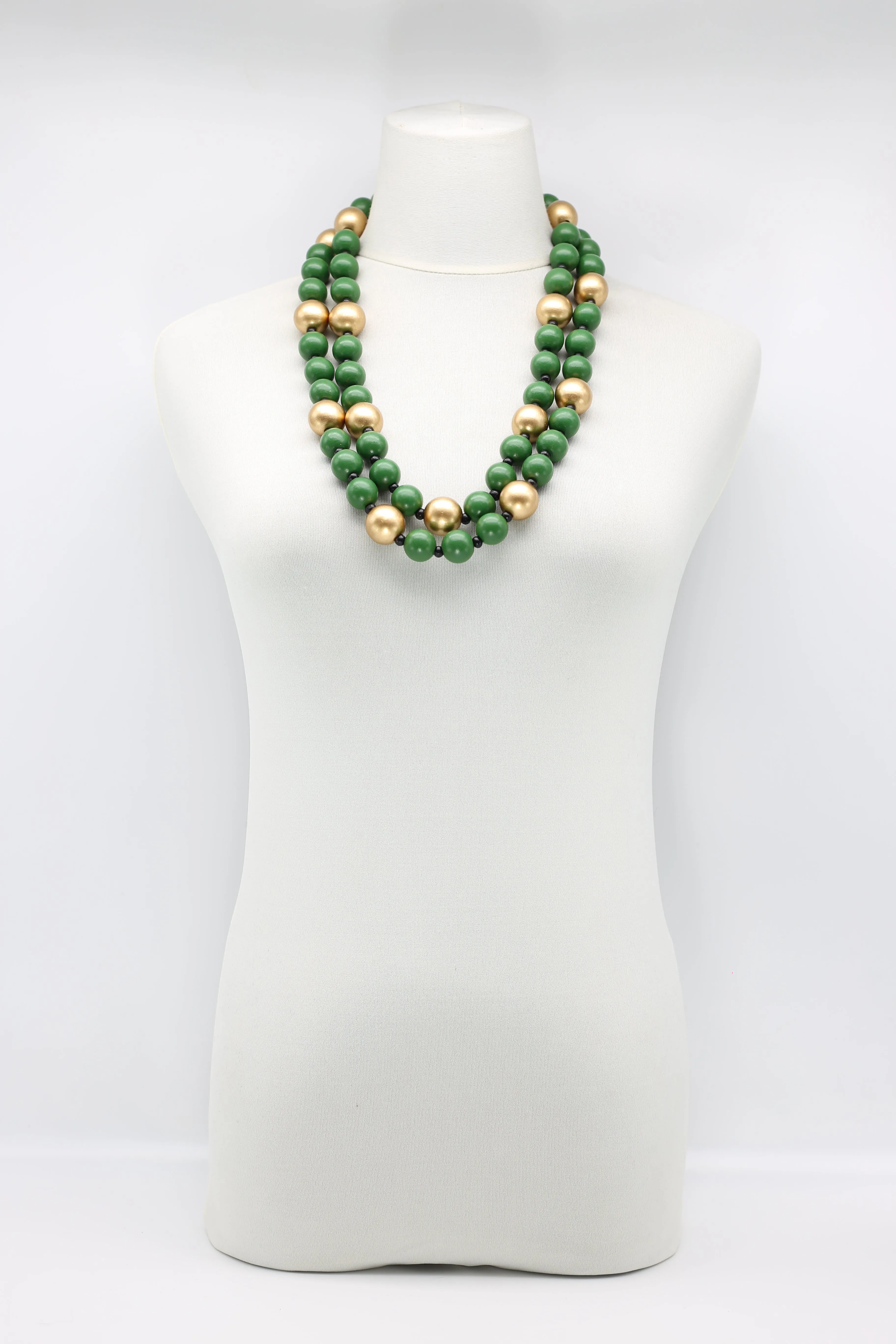 Round Beads Necklace - Duo