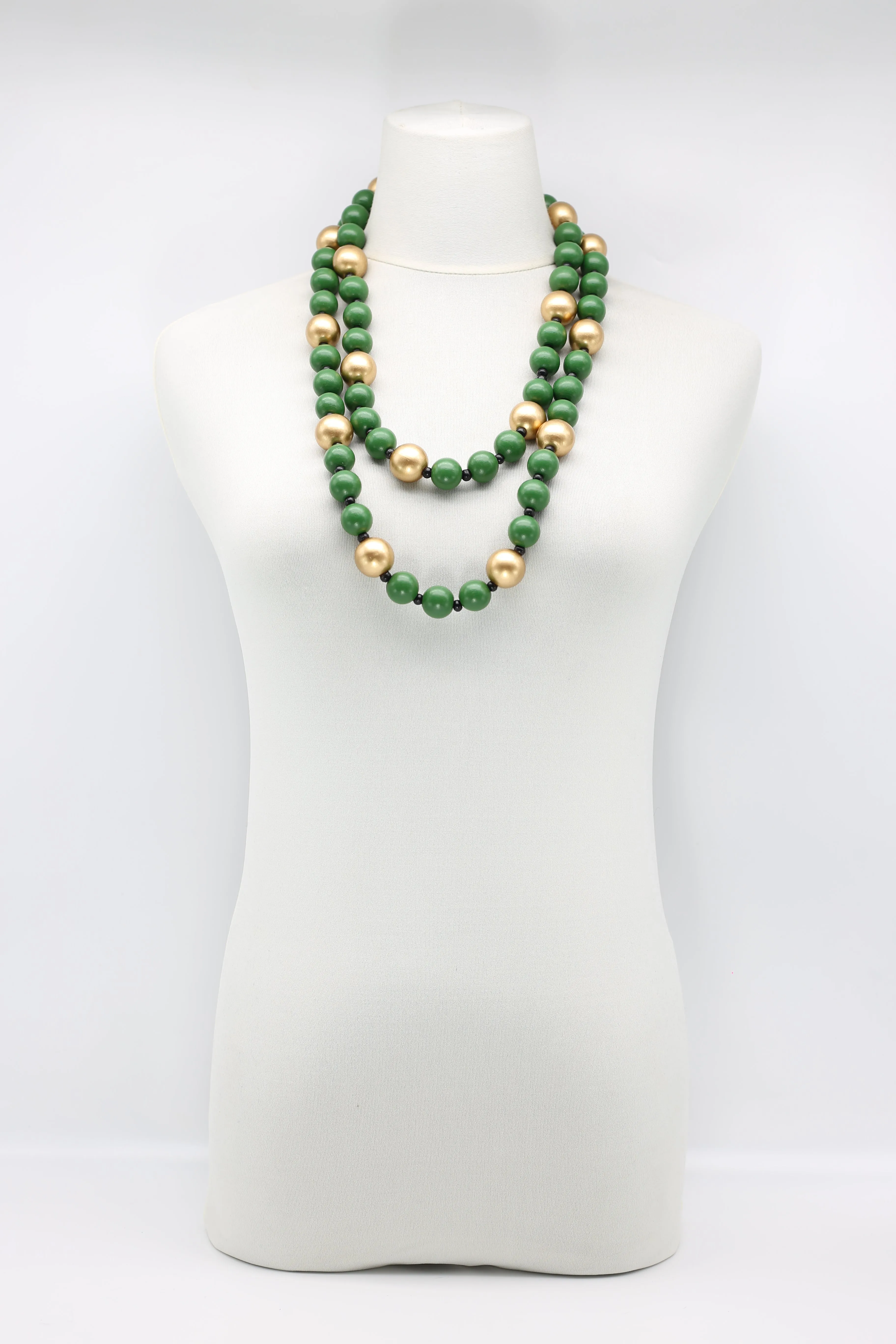 Round Beads Necklace - Duo