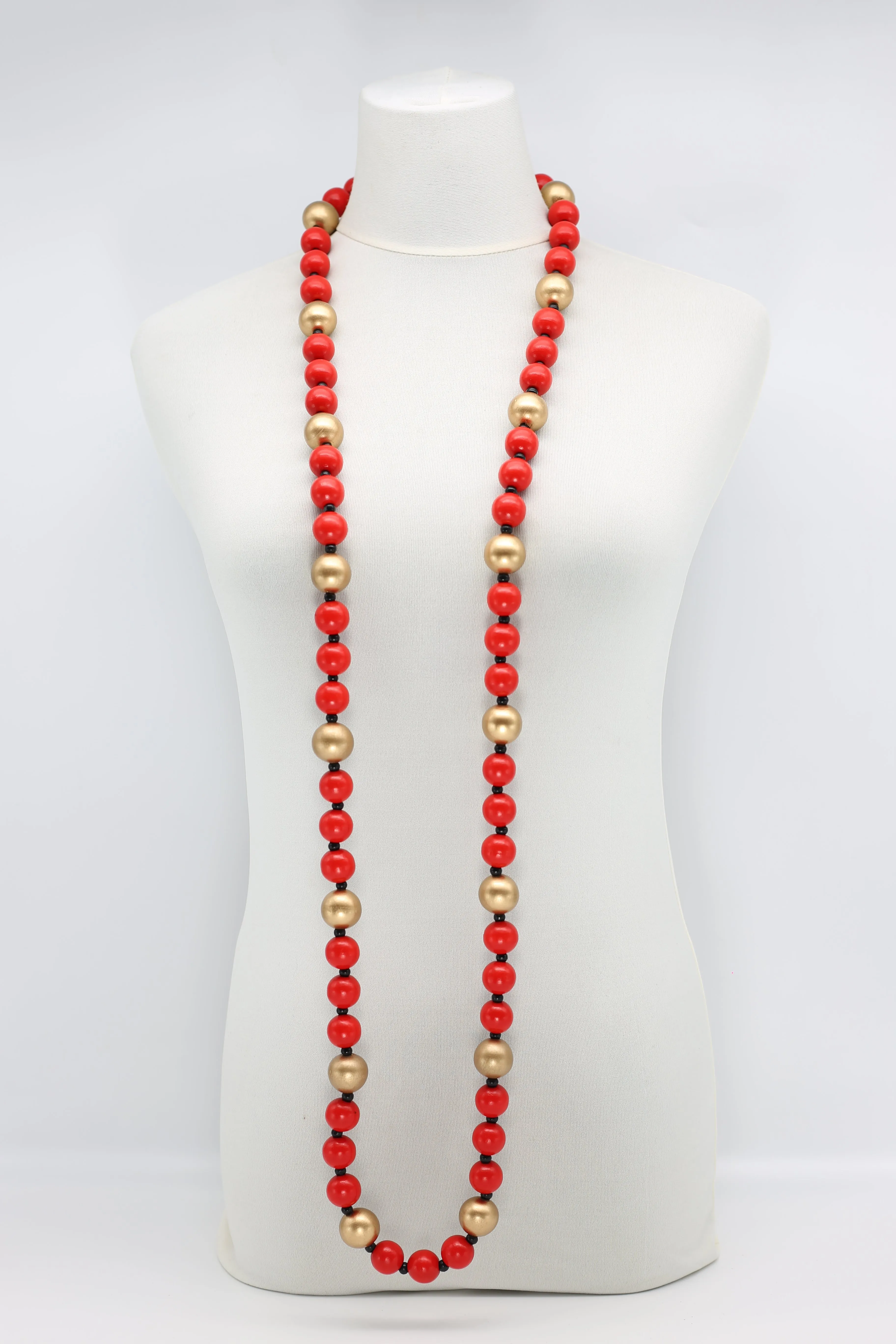 Round Beads Necklace - Duo