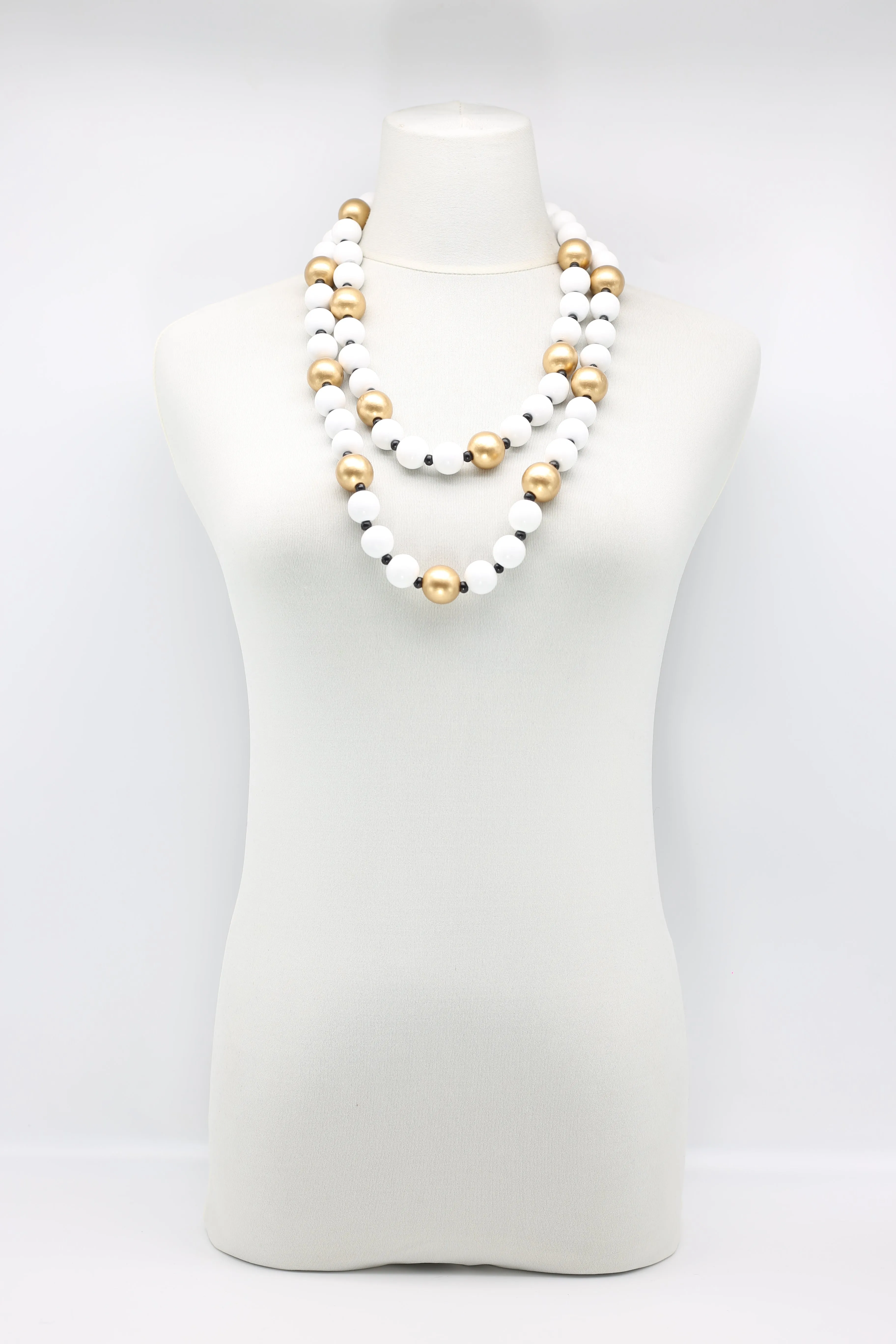 Round Beads Necklace - Duo