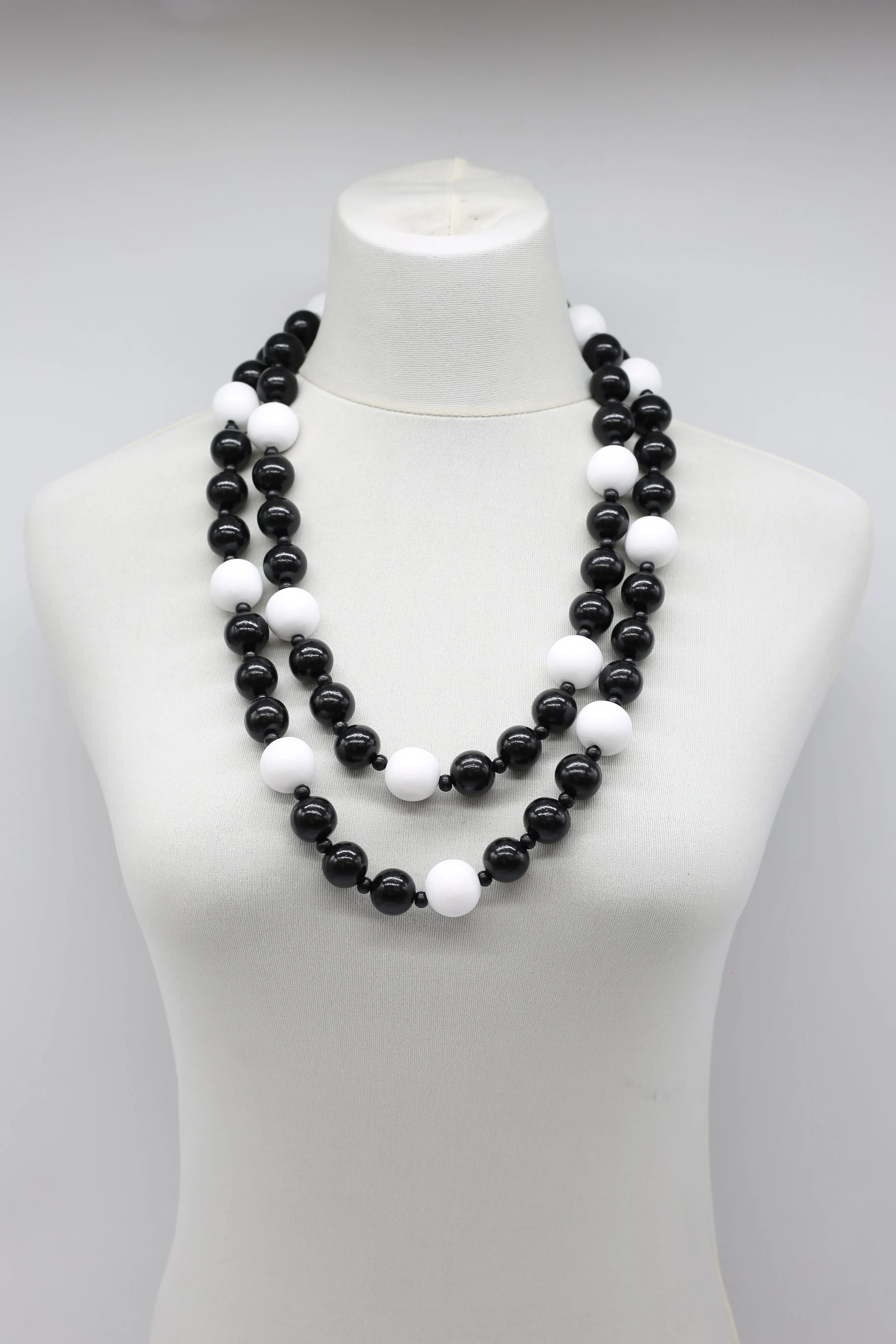 Round Beads Necklace - Duo