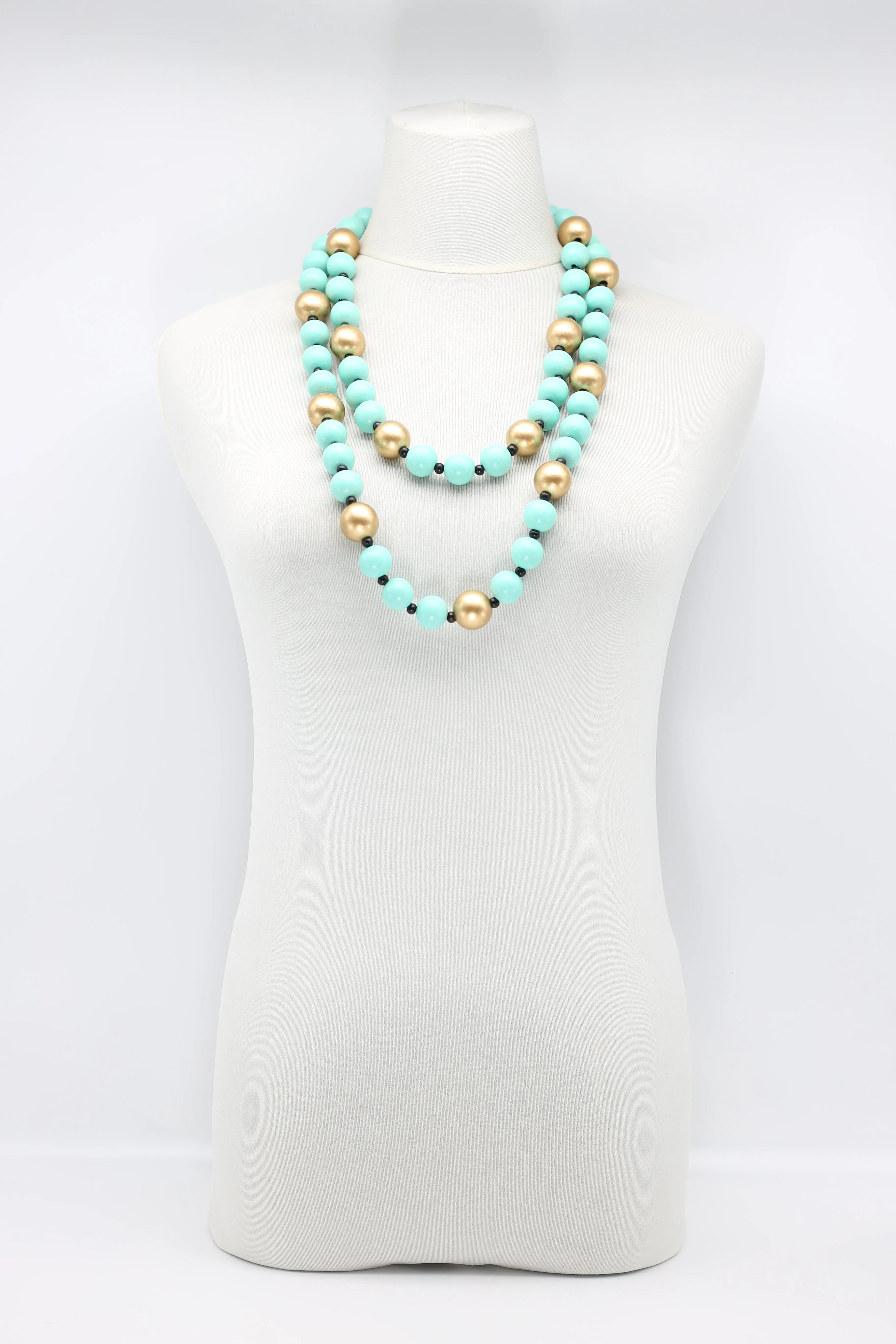 Round Beads Necklace - Duo