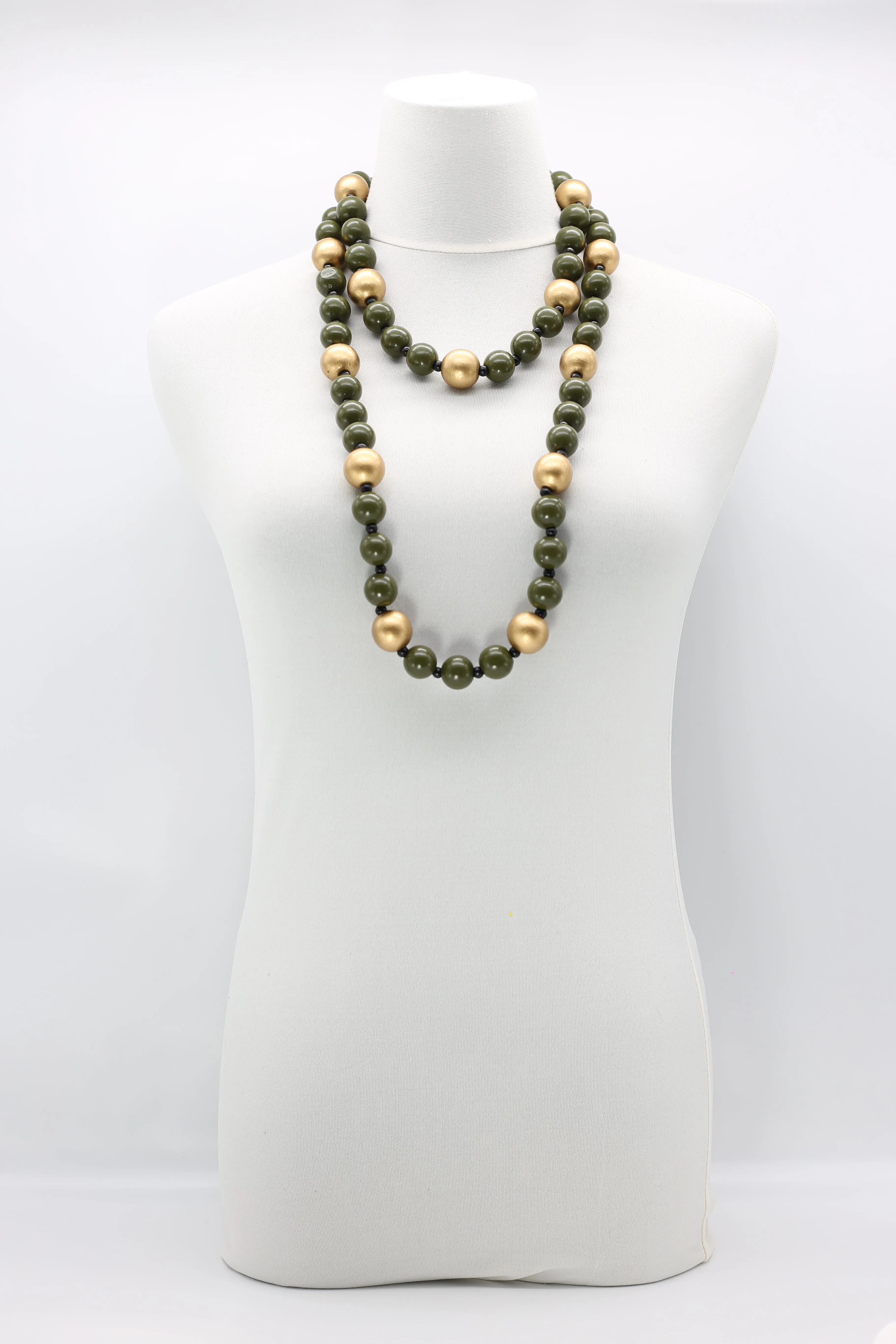 Round Beads Necklace - Duo