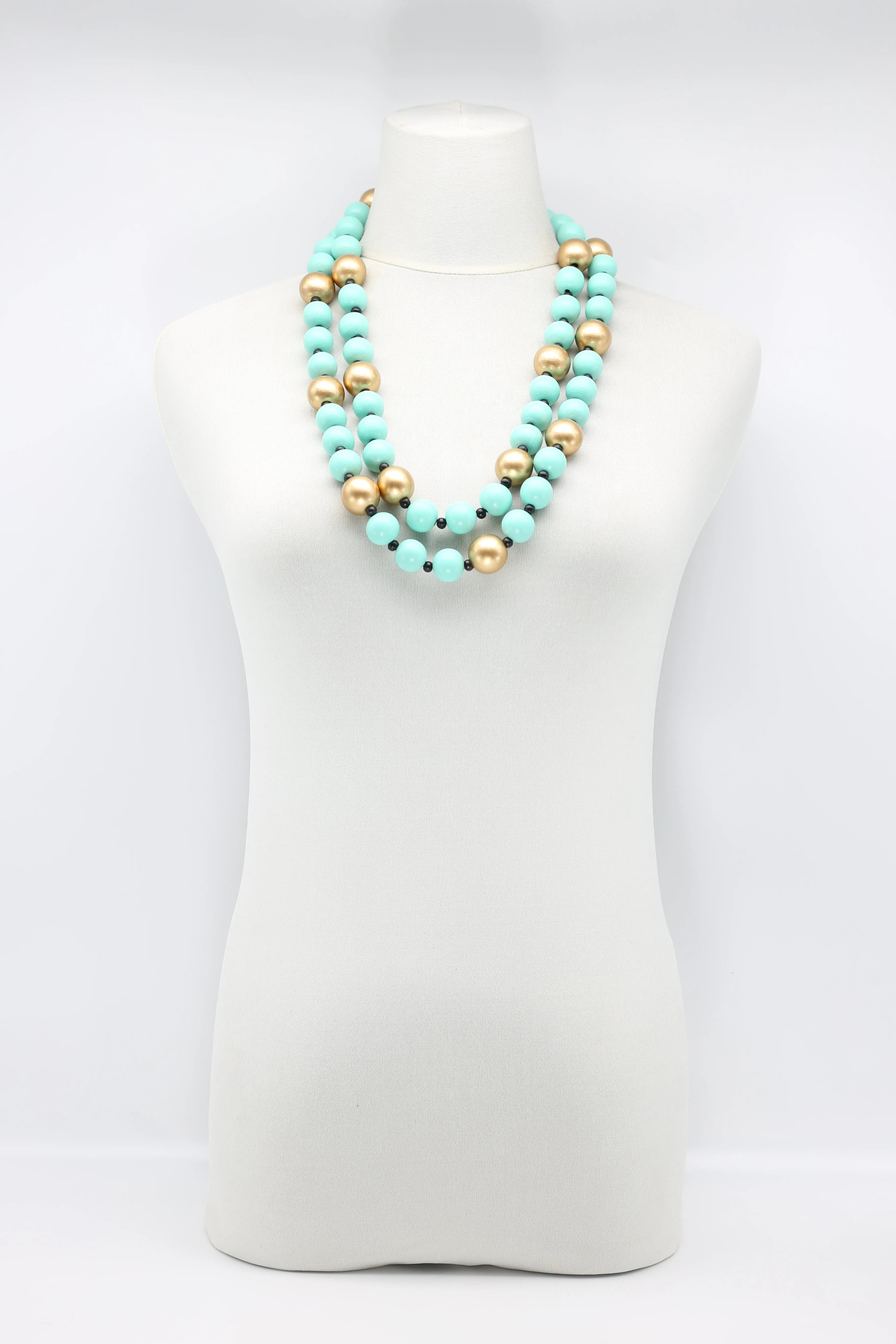Round Beads Necklace - Duo