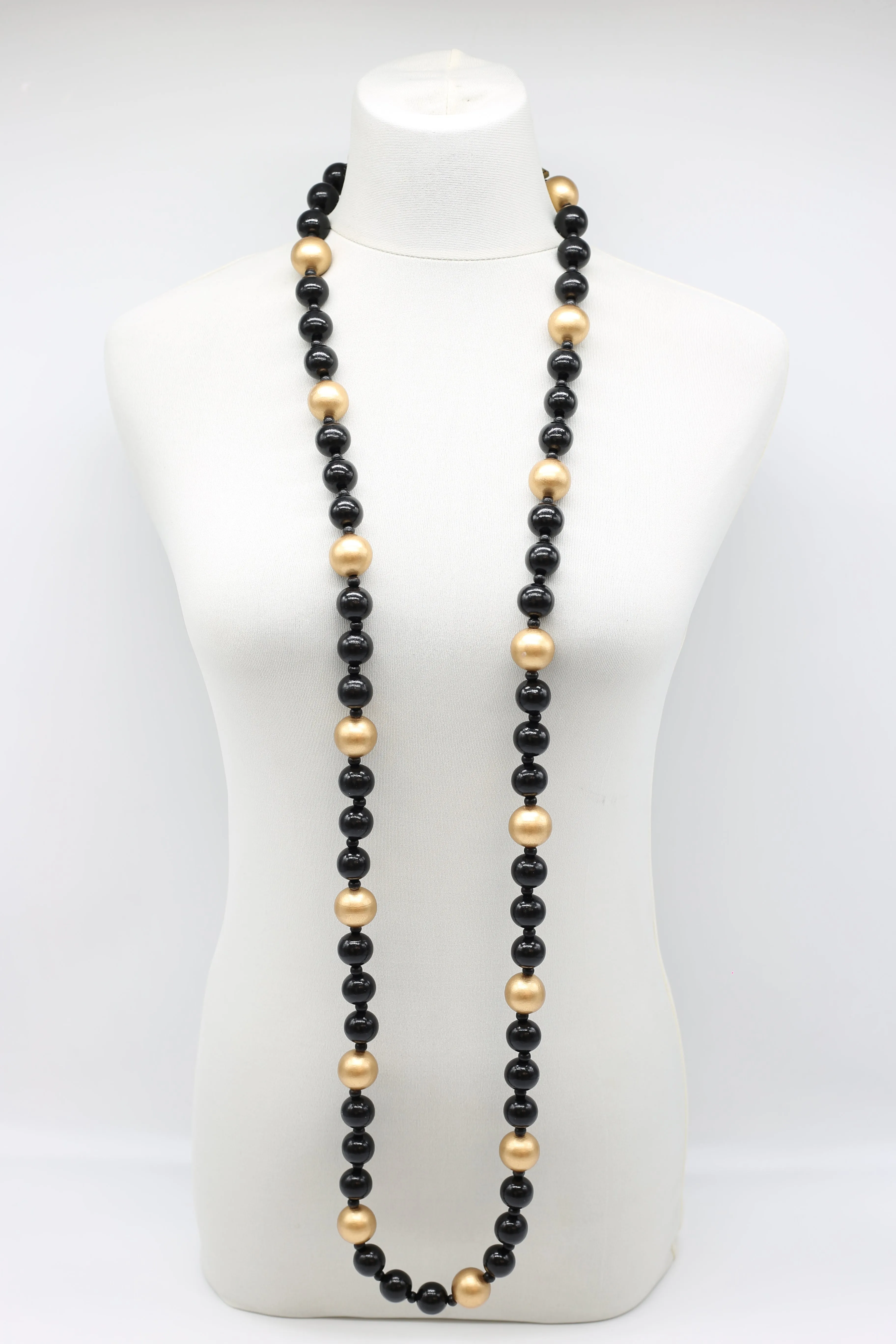 Round Beads Necklace - Duo