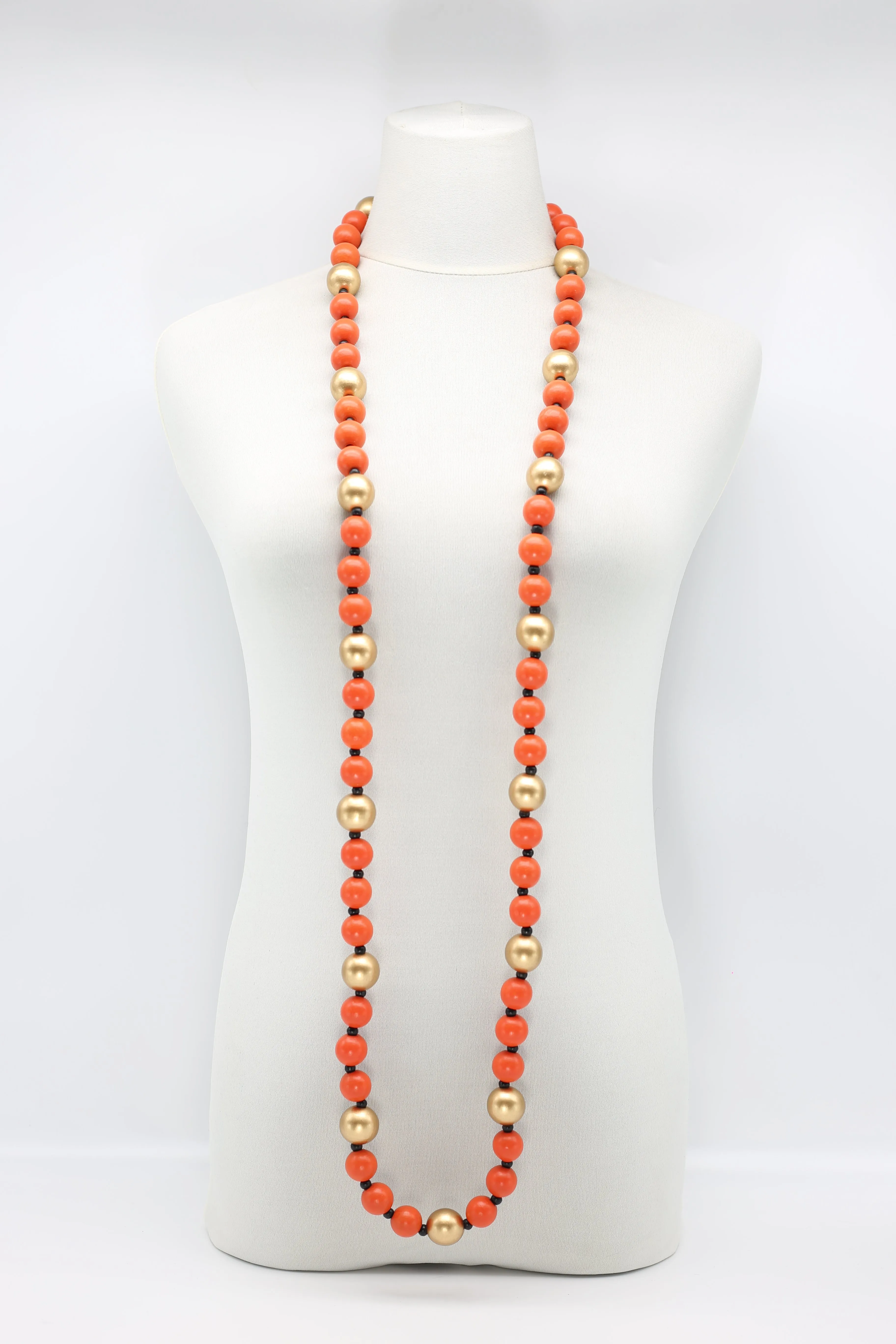Round Beads Necklace - Duo
