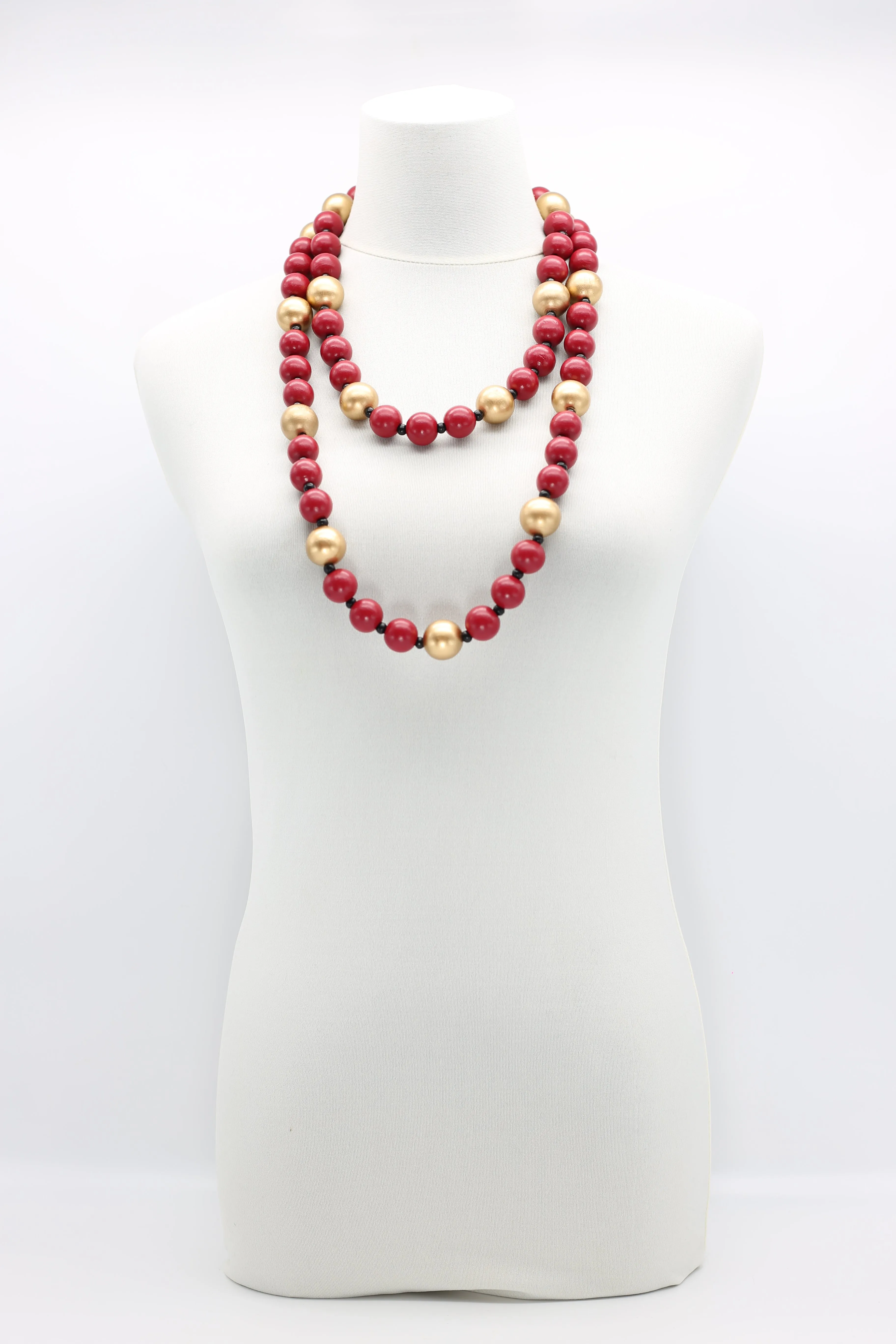 Round Beads Necklace - Duo