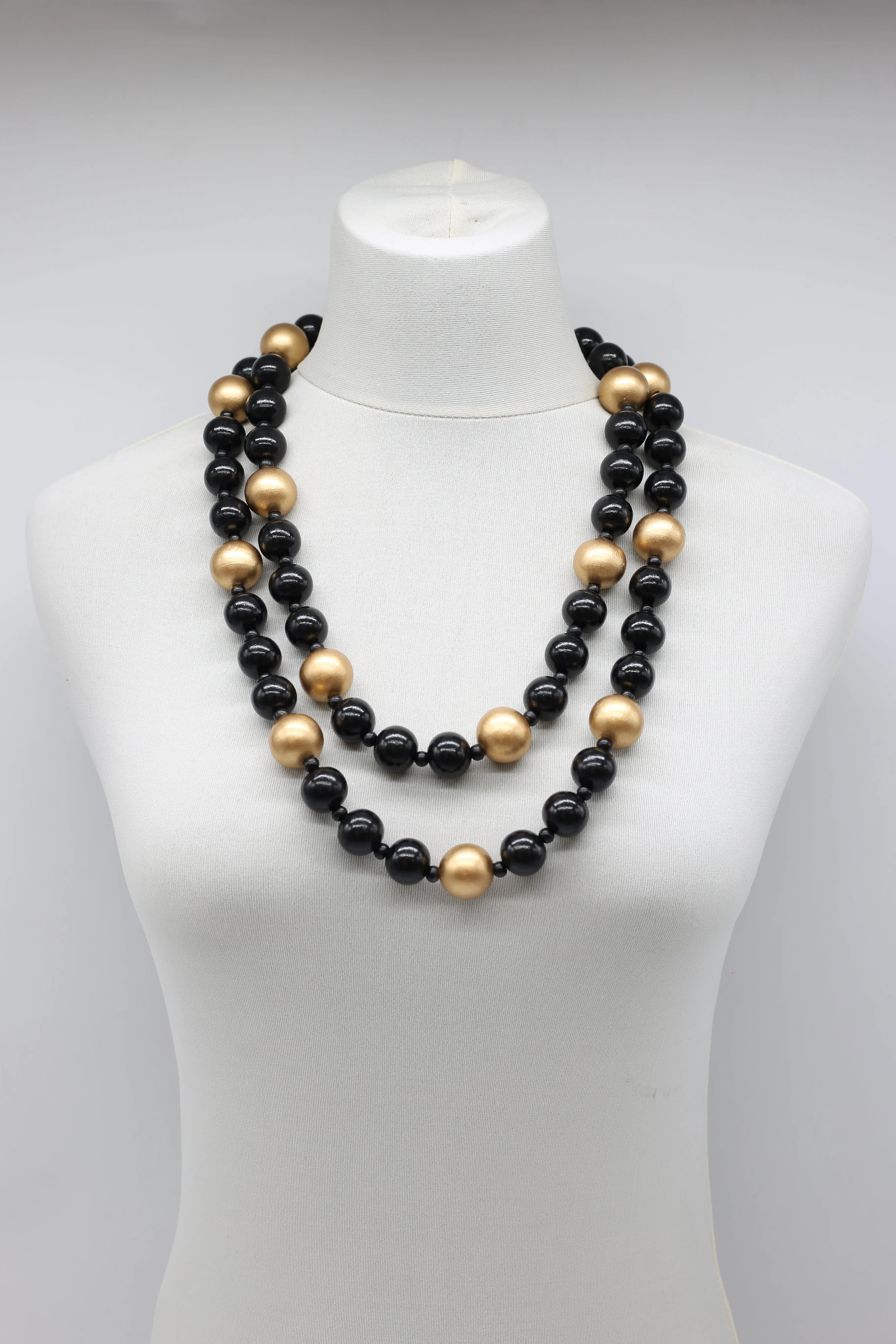 Round Beads Necklace - Duo