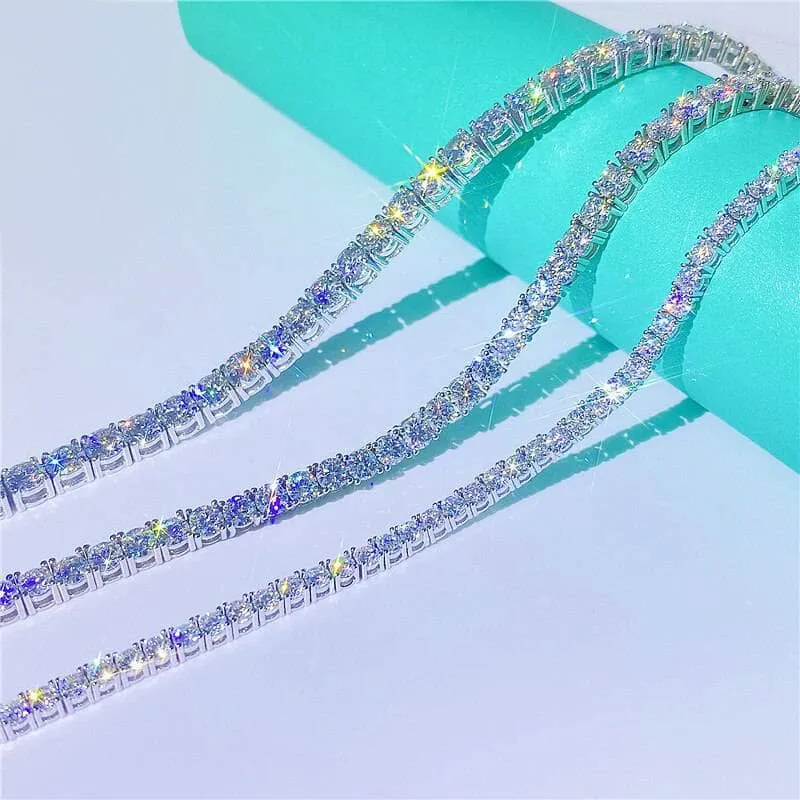 Round Cut Full Circle Diamond Chain Necklace