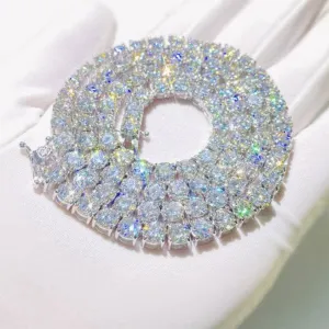 Round Cut Full Circle Diamond Chain Necklace
