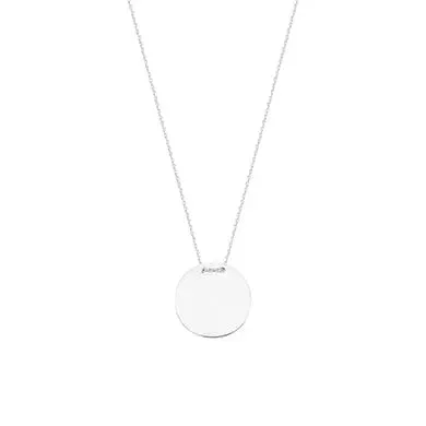 Round Disc Slide Necklace