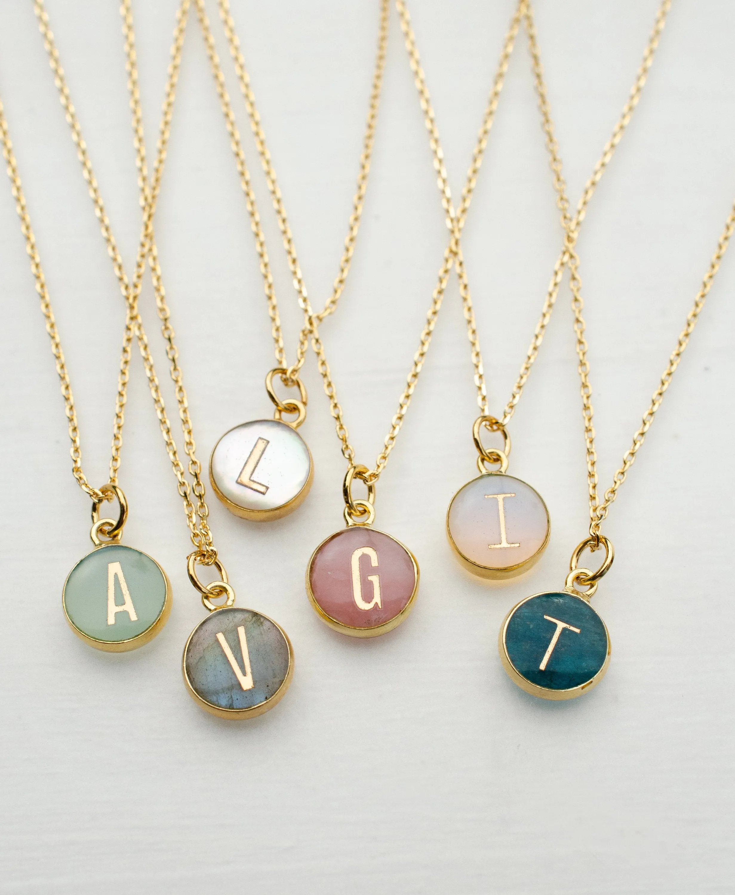 Round initial necklace, Personalized initial necklace, monogram initial, custom initial, round letter pendant, layering necklace