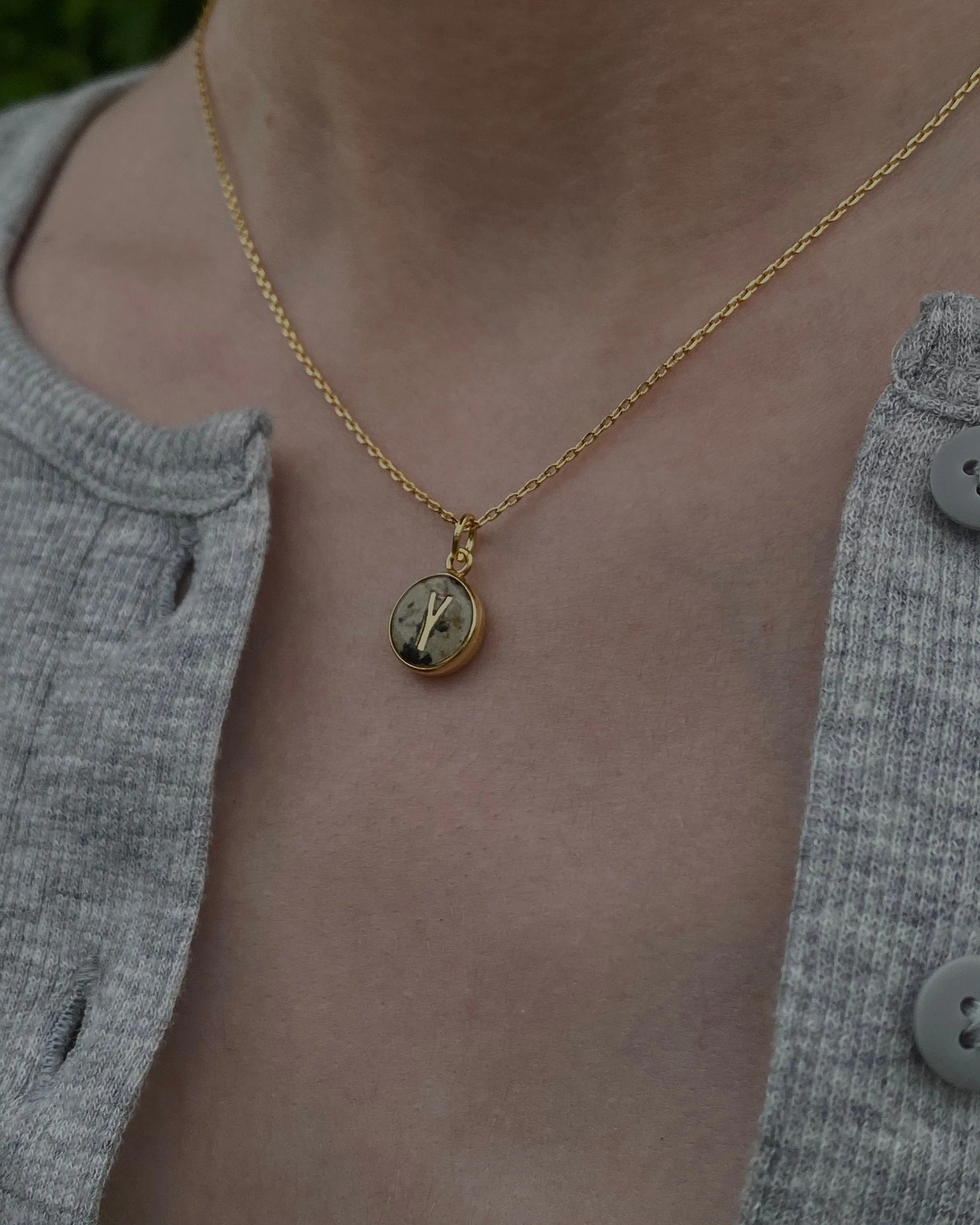 Round initial necklace, Personalized initial necklace, monogram initial, custom initial, round letter pendant, layering necklace
