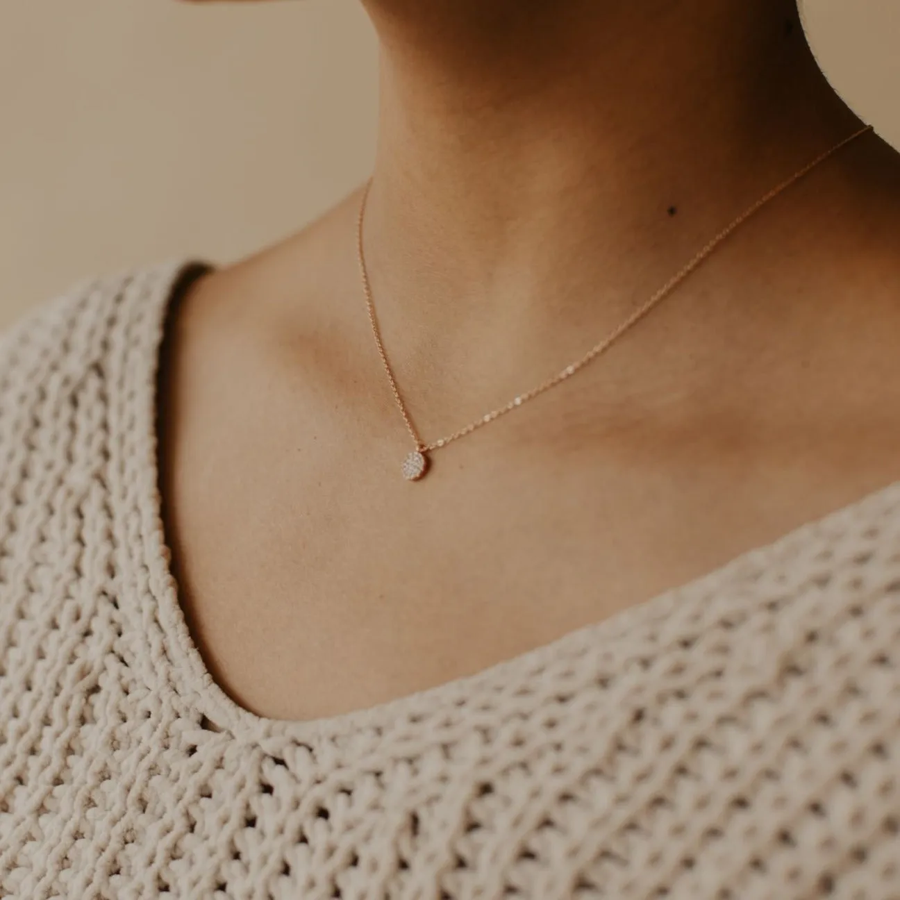 Round Multi CZ Necklace