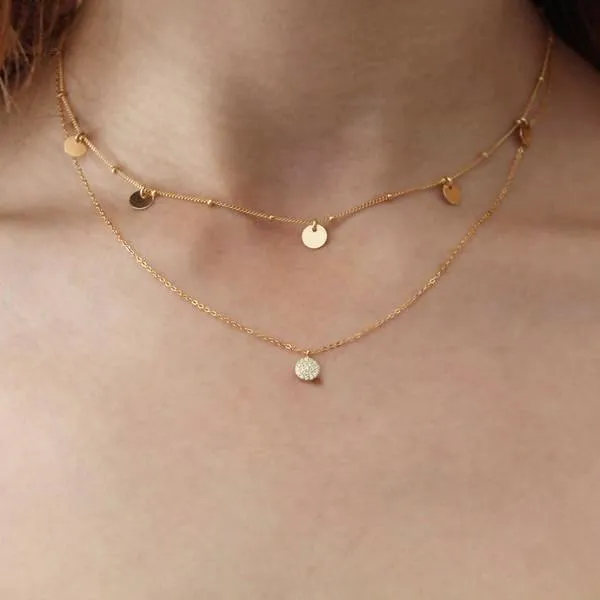 Round Multi CZ Necklace