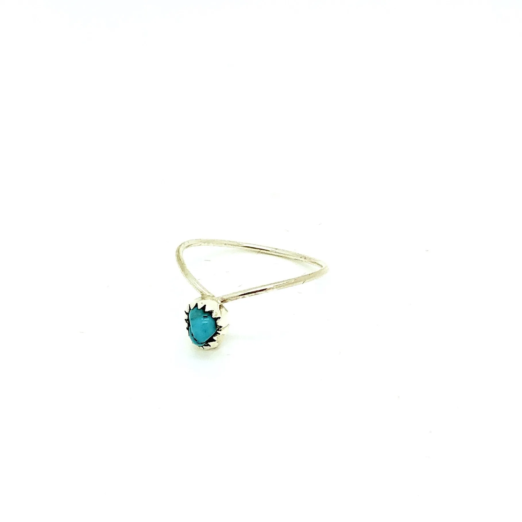 Rustic Tear Drop Ring