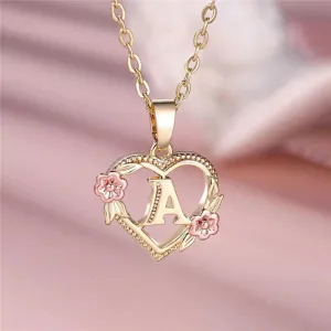 Sakura Gold Letter Necklace
