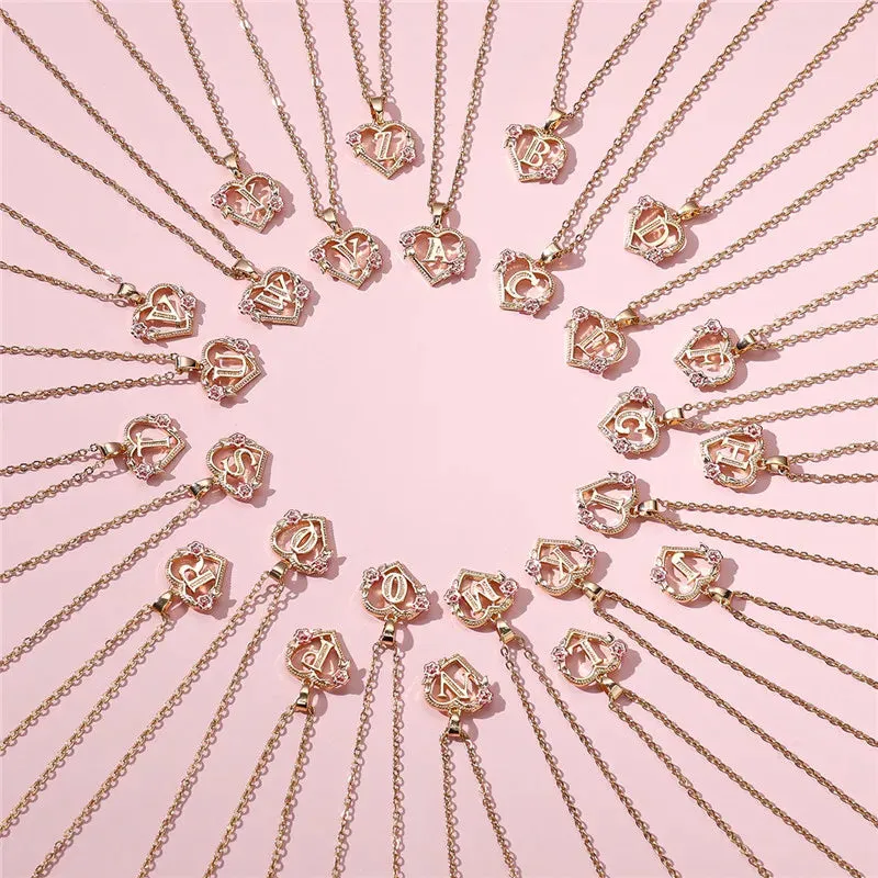 Sakura Gold Letter Necklace