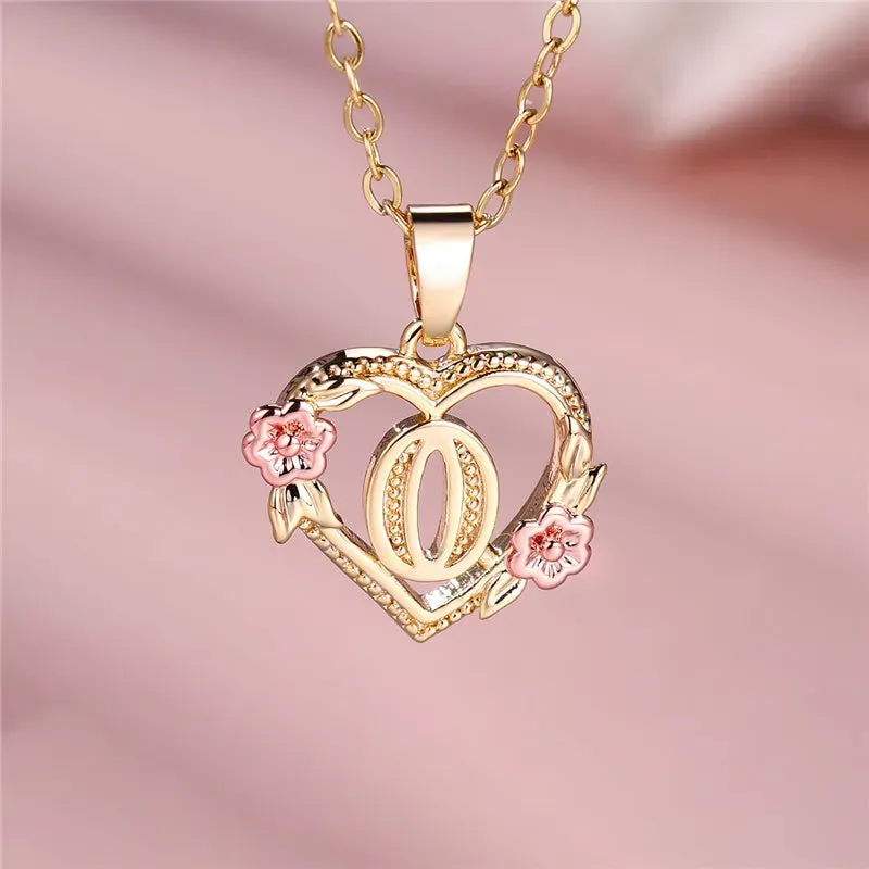 Sakura Gold Letter Necklace