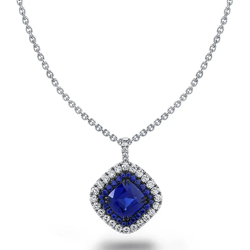 Sapphire & Diamond Necklace