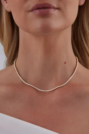 SARA WEINSTOCK ISADORA FULL WHITE GOLD CHOKER