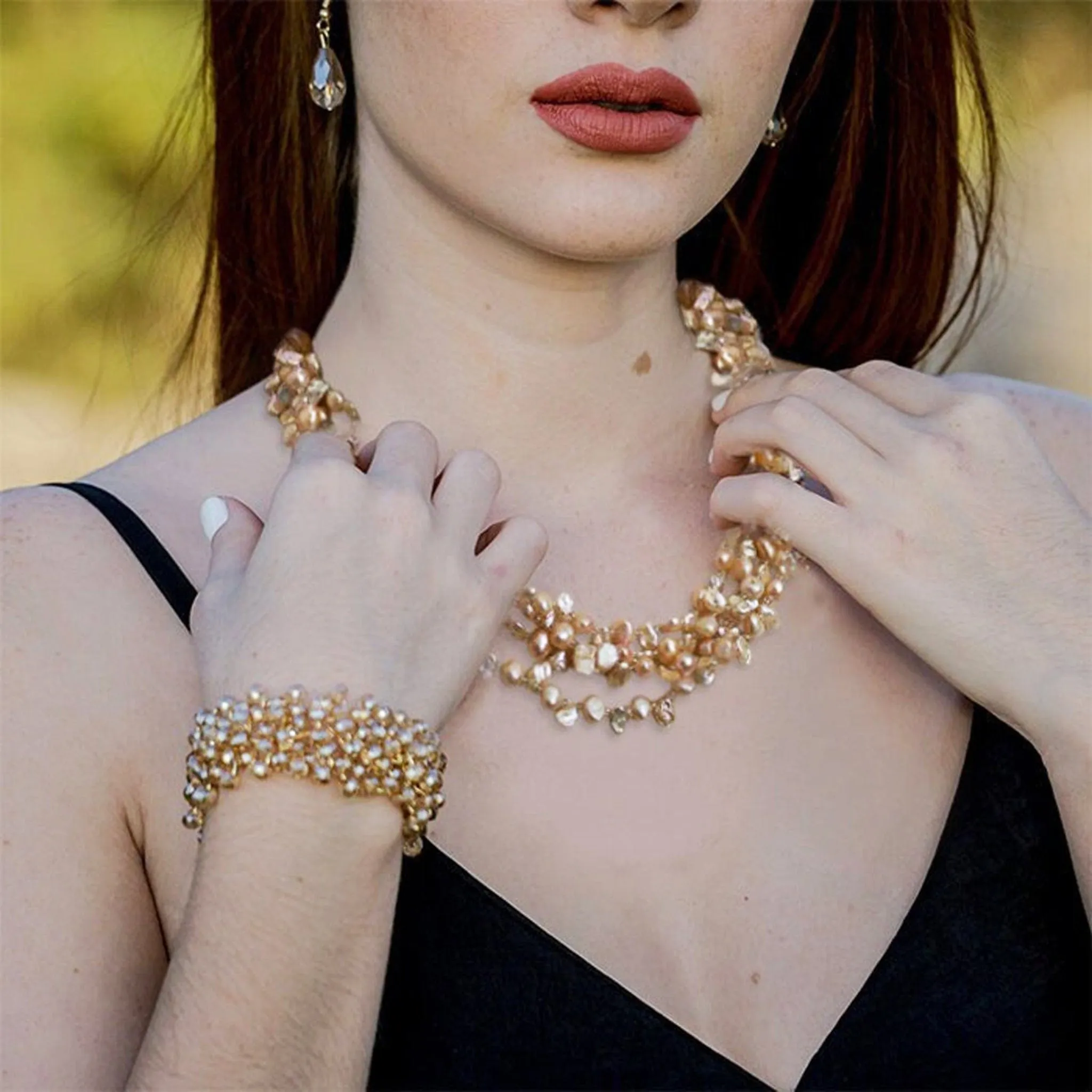 Sarah Keshi Pearl Necklace