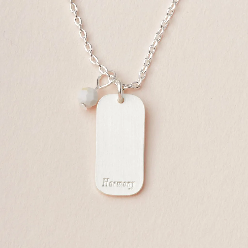 Scout Curated Wears Intention Charm Necklace - Howlite/Silver