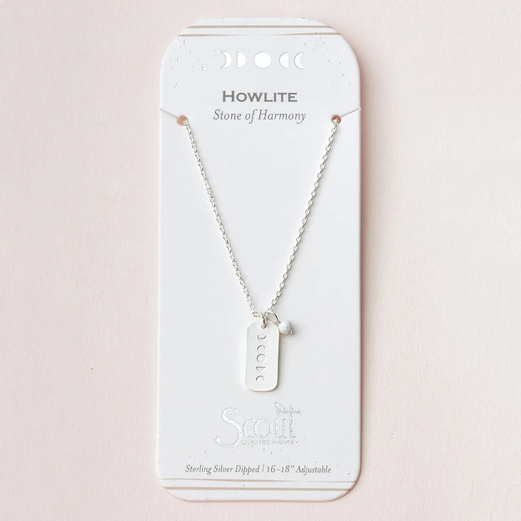 Scout Curated Wears Intention Charm Necklace - Howlite/Silver