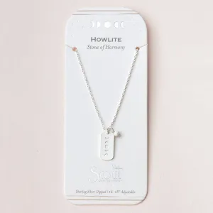 Scout Curated Wears Intention Charm Necklace - Howlite/Silver
