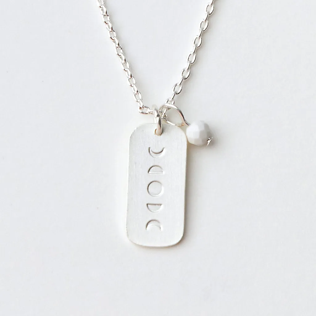 Scout Curated Wears Intention Charm Necklace - Howlite/Silver